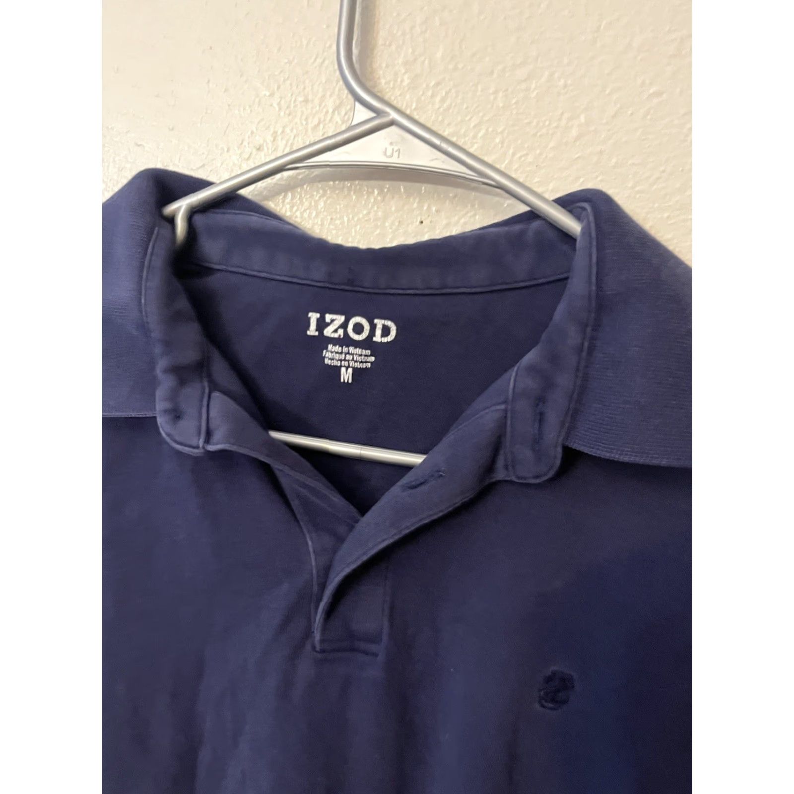 Izod IZOD Golf Polo Shirt Men M Blue 100% Cotton Classic Golf Casual Mens Size US M / EU 48-50 / 2 - 2 Thumbnail
