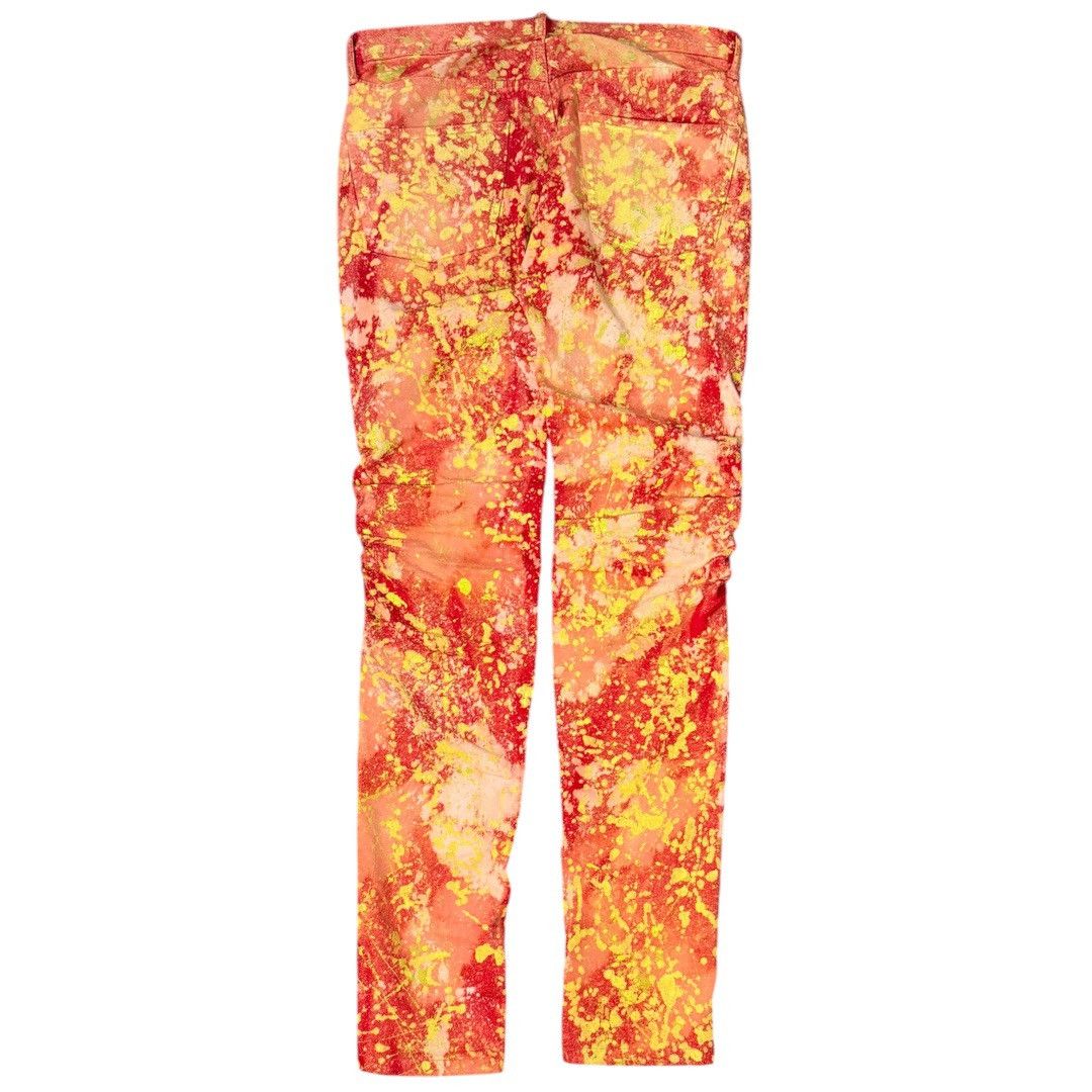 Vlone Vlone 1/1 Stack Denim Red/Bleach/Yellow Size US 36 / EU 52 - 2 Thumbnail
