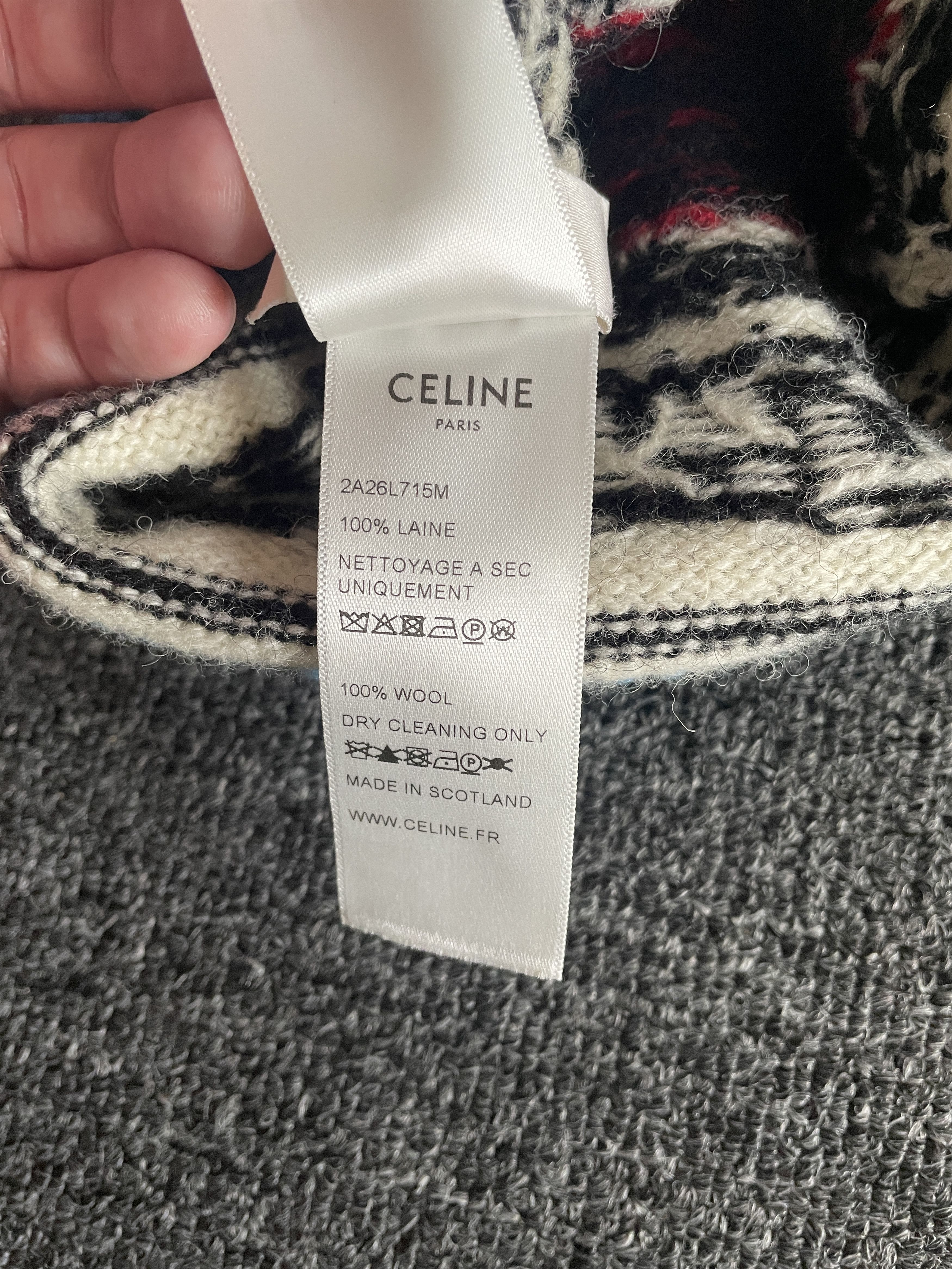 Celine celine unisex runway wool knit cap/hats Size ONE SIZE - 4 Thumbnail