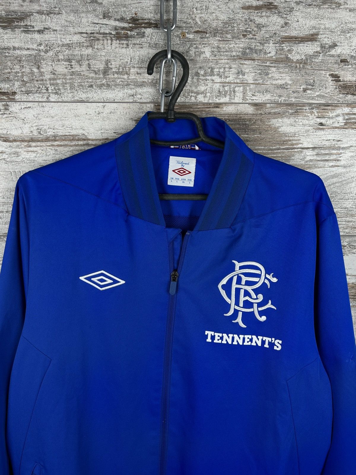 Umbro Mens Vintage Umbro Rangers Football Club Jacket home away Size US L / EU 52-54 / 3 - 2 Thumbnail