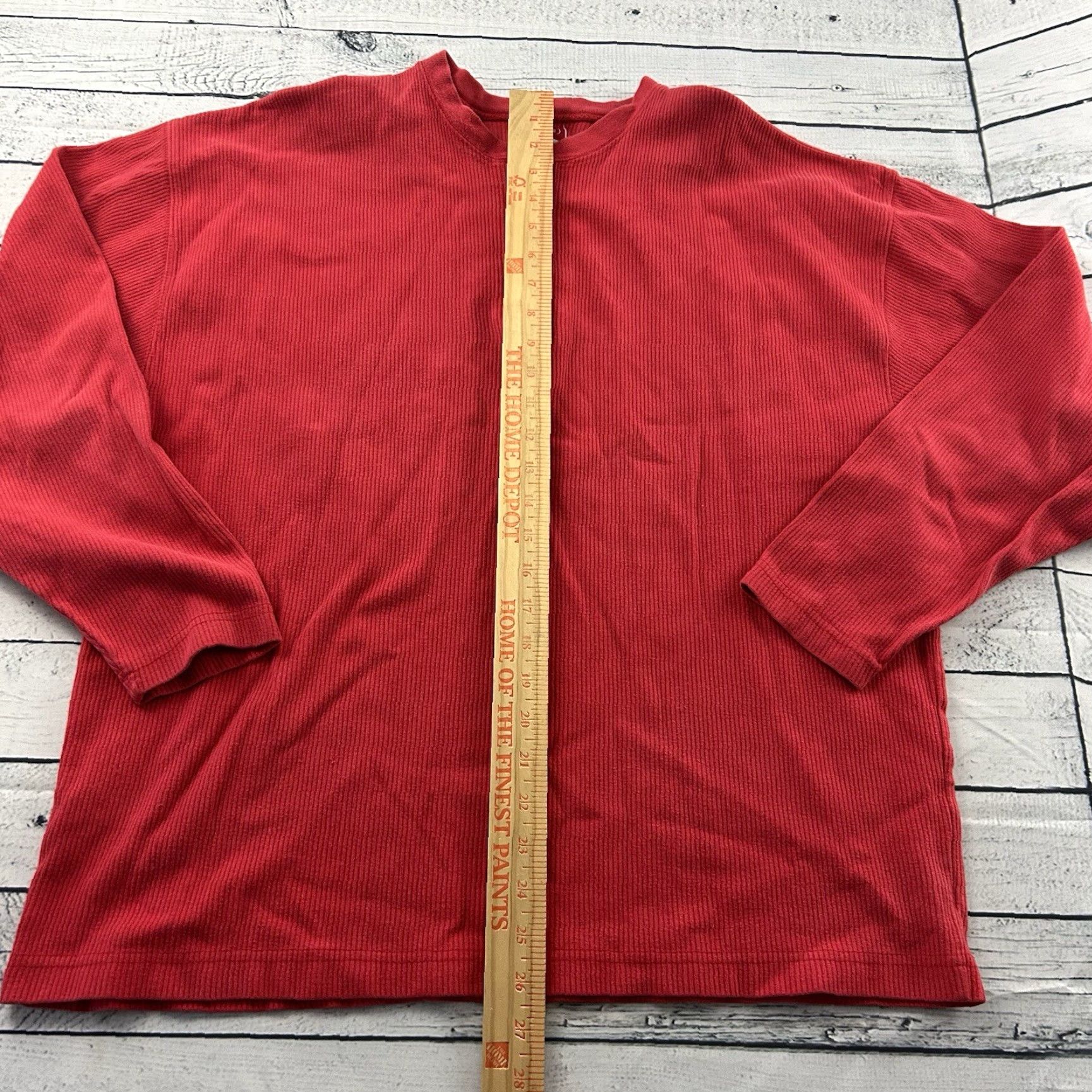 Marlboro VINTAGE Marlboro Unlimited Long Sleeve Henley Shirt Men XL Red Size US XL / EU 56 / 4 - 3 Thumbnail