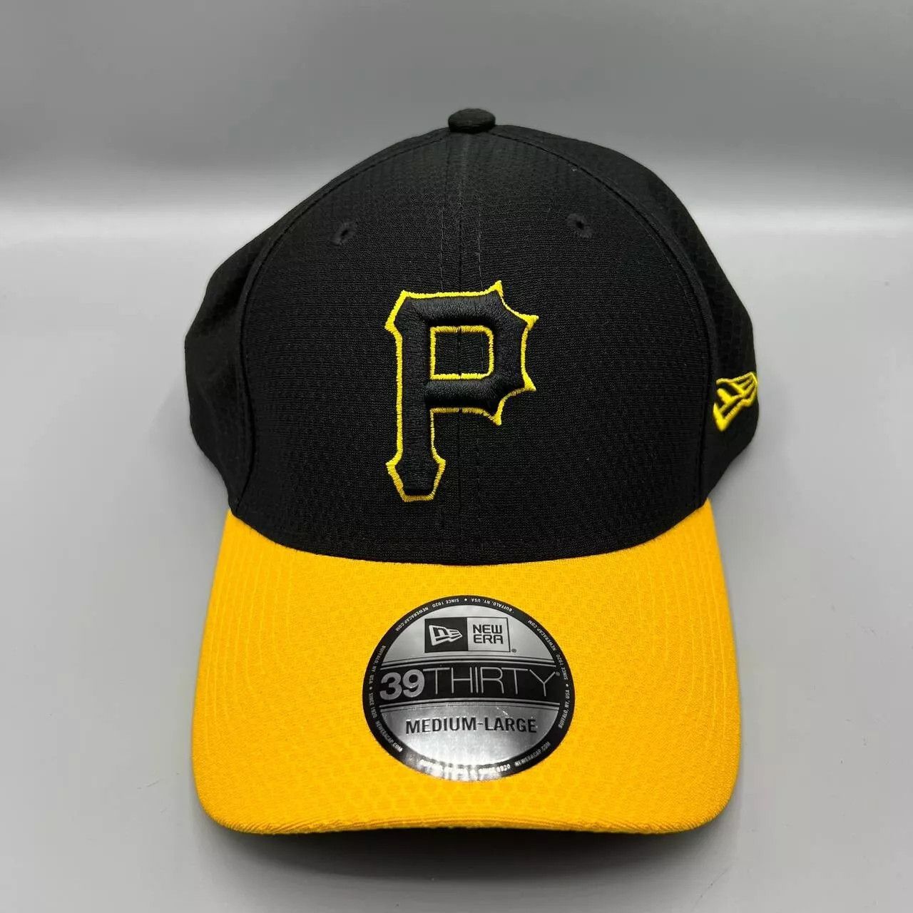 New Era Pittsburgh Pirates Hat Men M-L Black Stretch Fitted Cap New Size ONE SIZE - 1 Thumbnail