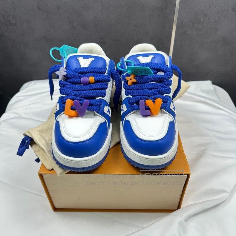 Louis Vuitton Louis Vuitton Trainer Maxi Small Fat Ding Low Top Fashion Size US 8.5 / EU 41-42 - 2 Thumbnail
