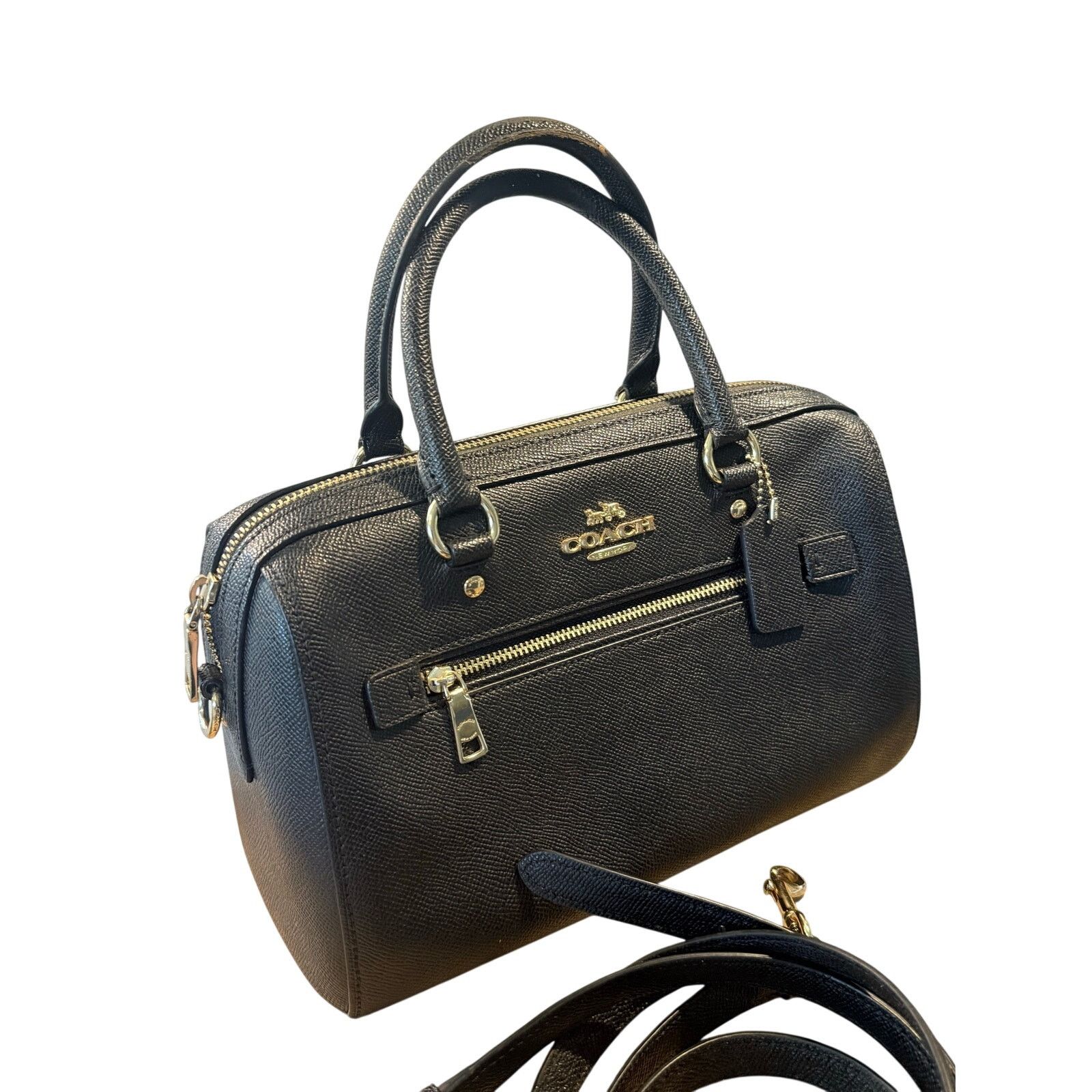 Coach Coach Rowan Satchell Crossgrain Leather Classic Top Handle Size ONE SIZE - 2 Thumbnail