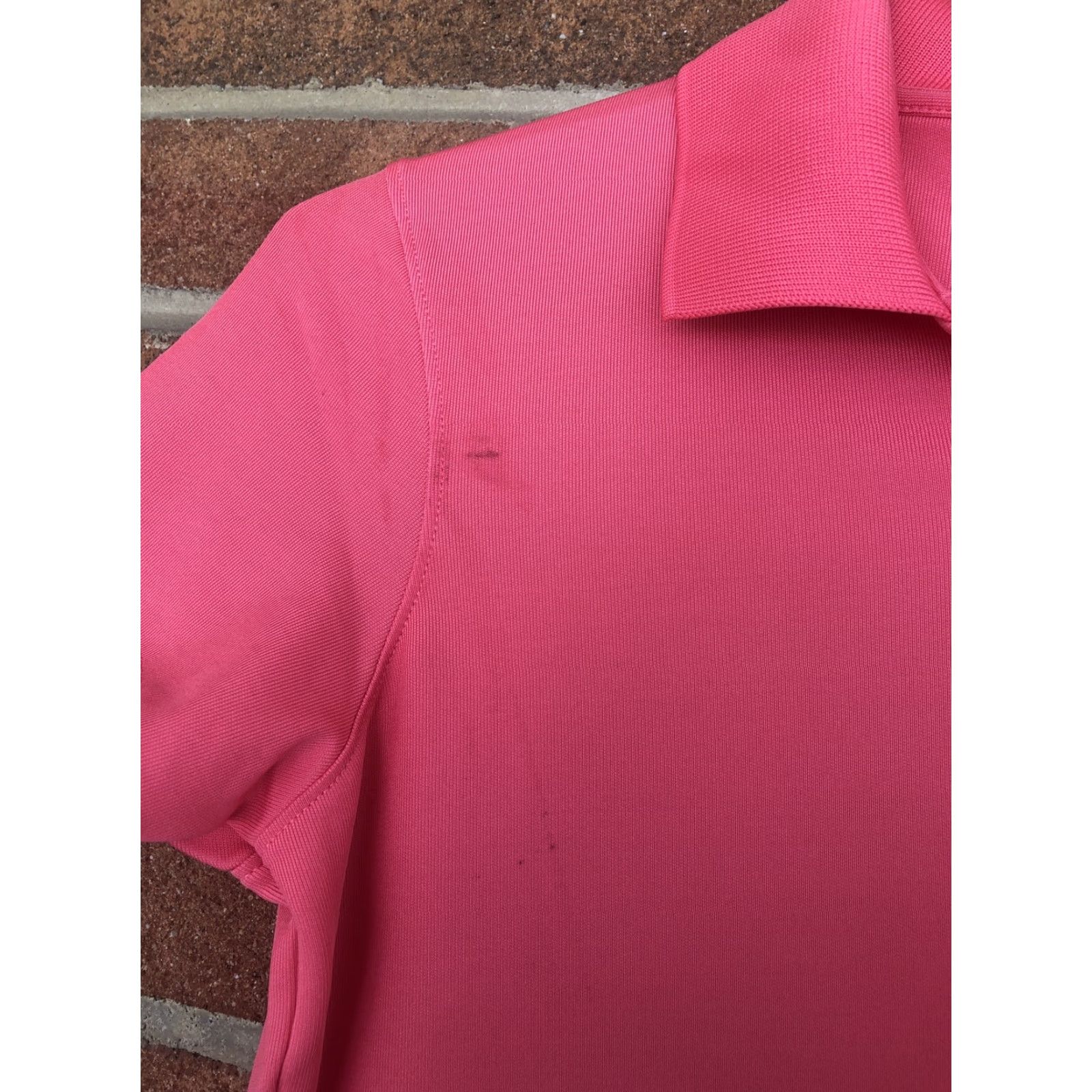 Under Armour Under Armour Polo Shirt Womens S Pink Short Sleeve Collared Button Logo Casual Athletic Size S / US 4 / IT 40 - 4 Thumbnail
