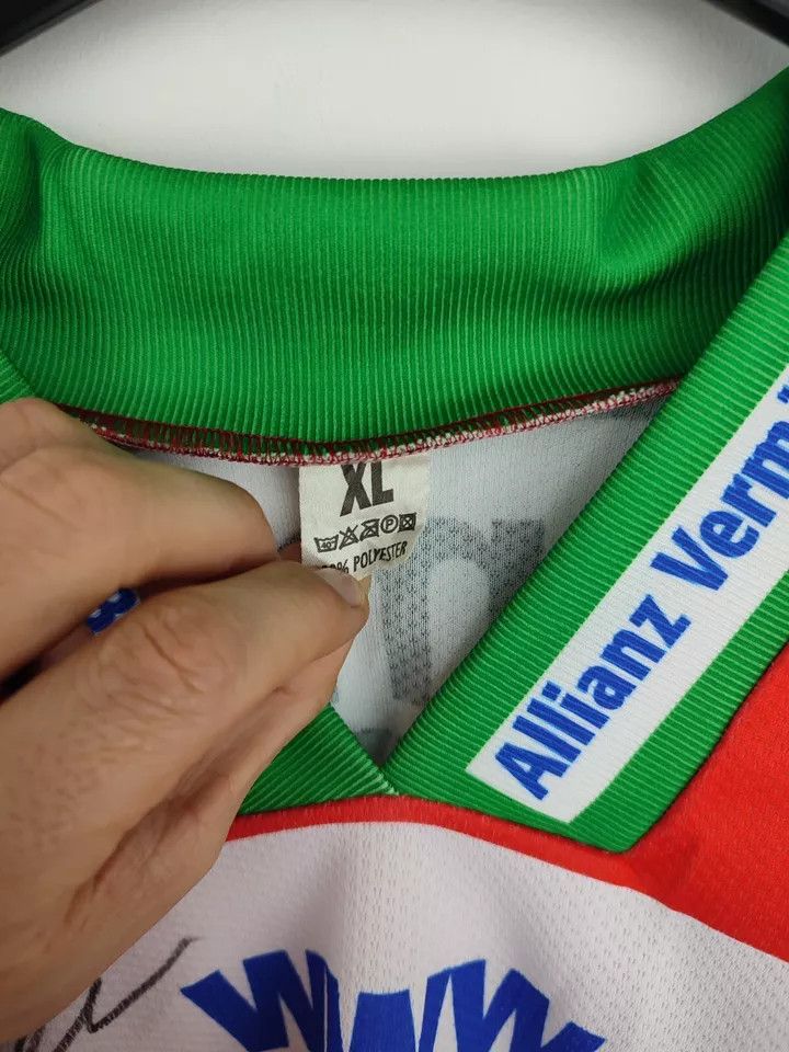 Vintage Vintage 1999 Augsburger Panther Game Worn Jersey Team Signed Size US XL / EU 56 / 4 - 11 Thumbnail