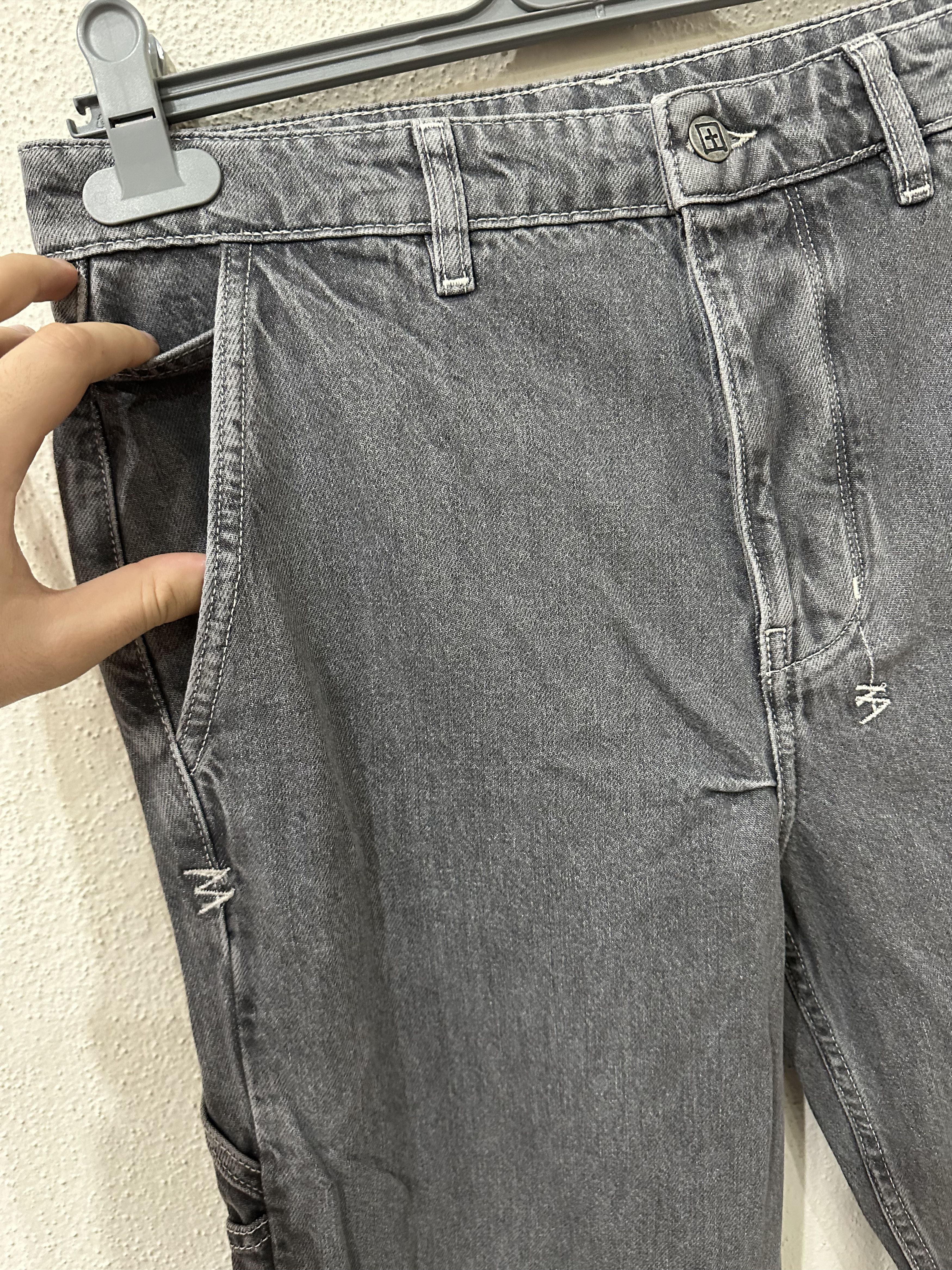 Ksubi Ksubi Operator Double Knee Jeans Grey Size 36 Size US 36 / EU 52 - 4 Thumbnail