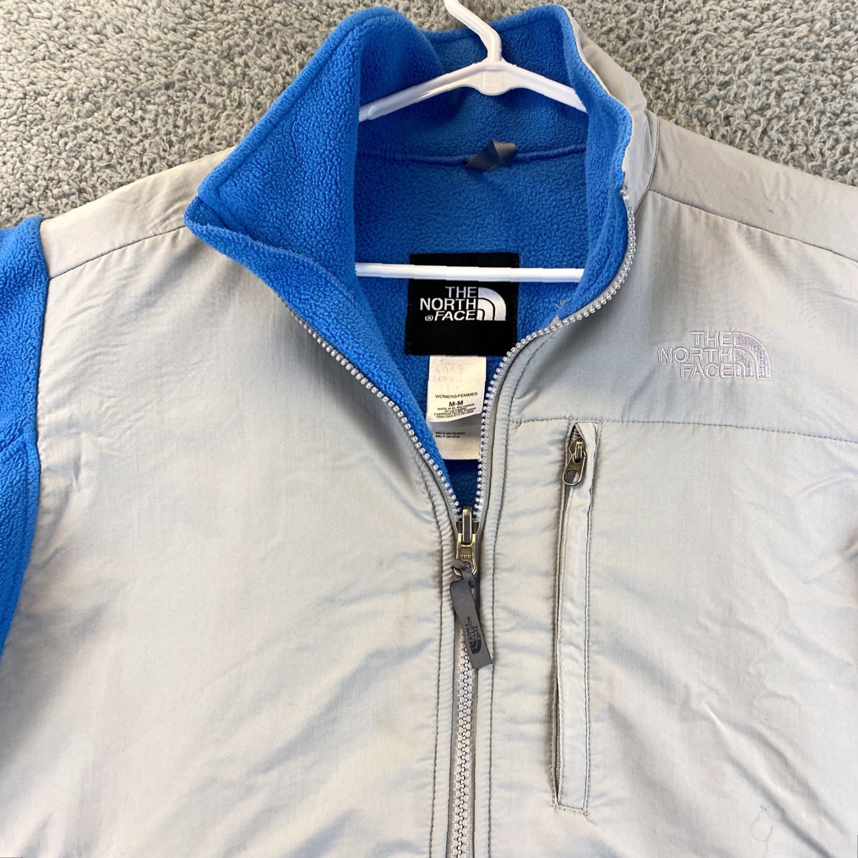 The North Face The North Face Denali Jacket Polartec Fleece Blue/Gray Zip Women's Size M /53-29 Size M / US 6-8 / IT 42-44 - 2 Thumbnail
