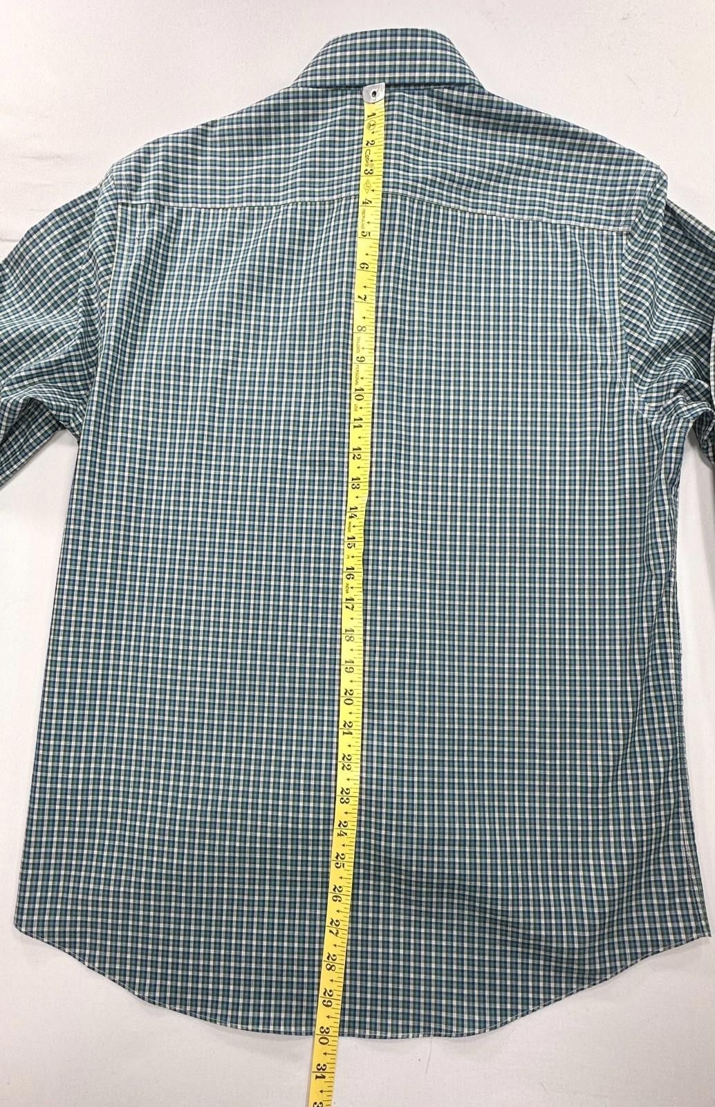 Egara Egara Plaid Non-Iron 100% Cotton Button Up Blue/Green Mens M Size US M / EU 48-50 / 2 - 3 Thumbnail