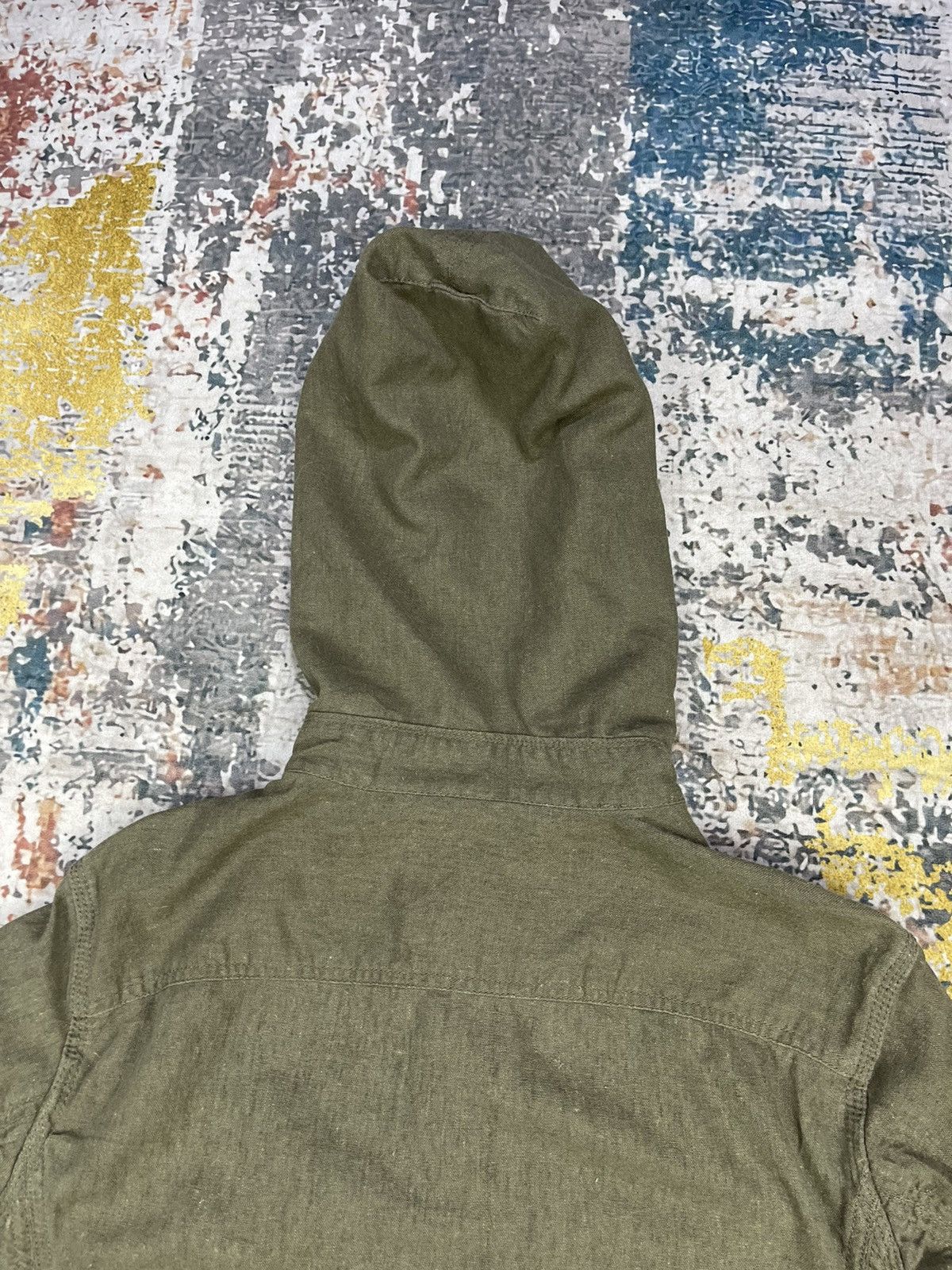 Le Grande Bleu (L.G.B.) G.O.A Military Cargo Pocket Hooded Overshirt Jacket Size US S / EU 44-46 / 1 - 9 Thumbnail