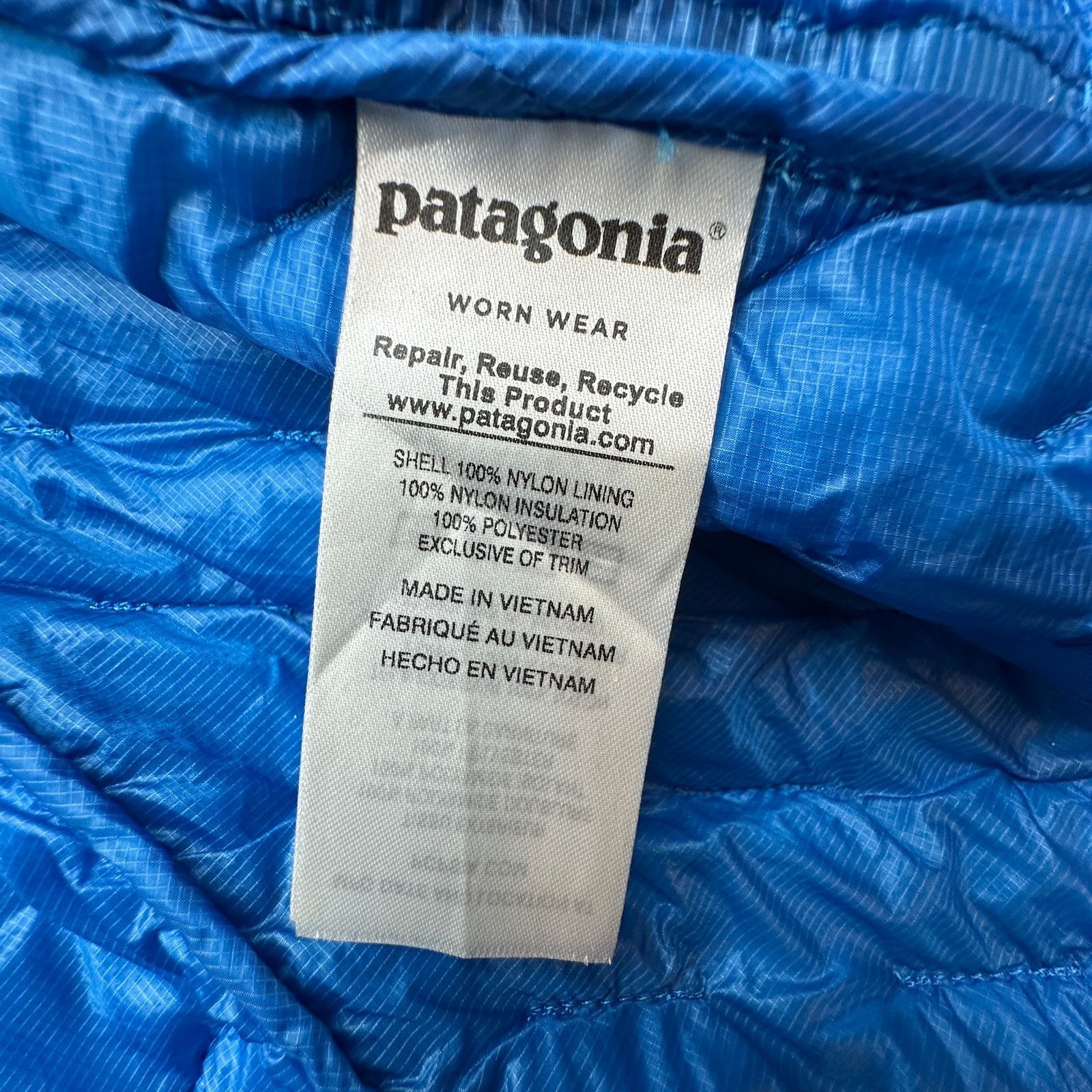 Patagonia Patagonia 84070 Micro Puff Blue Jacket Womens XL Puffer Size XL / US 12-14 / IT 48-50 - 11 Thumbnail