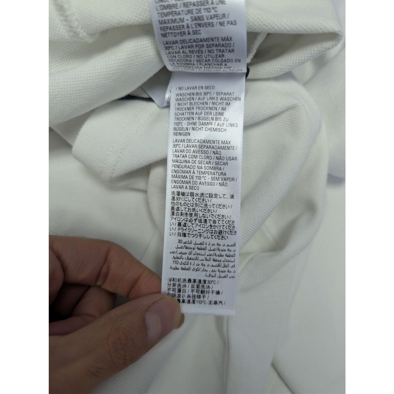 Balenciaga o1rshd1 Champion City Pique Polo Shirt in Dirty White Size US XXL / EU 58 / 5 - 19 Thumbnail