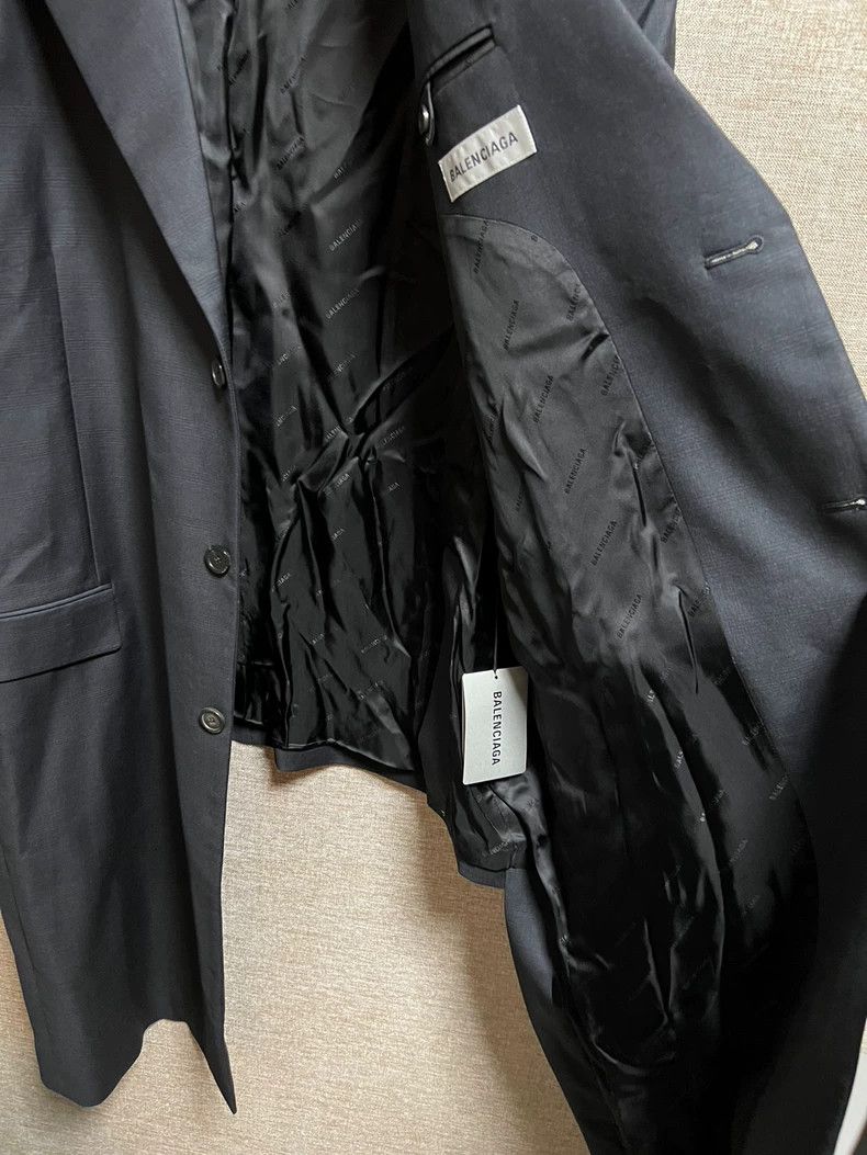 Balenciaga Balenciaga Sleeve Patch Logo Plaid Suit Windbreaker Jacket Size US XS / EU 42 / 0 - 7 Thumbnail