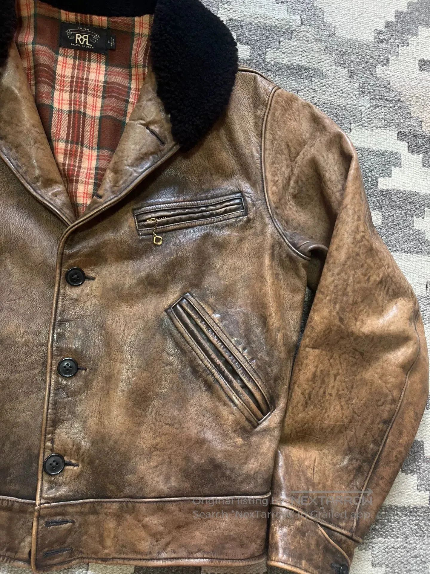RRL Ralph Lauren RRL Shearling Farm Jacket. Size US L / EU 52-54 / 3 - 3 Thumbnail