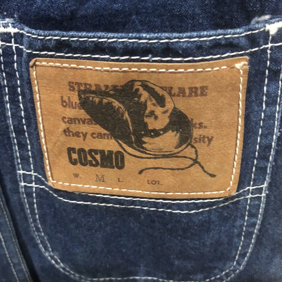 Japanese Brand Cosmo Indigo Denim Overall Size 28" / US 6 / IT 42 - 8 Thumbnail
