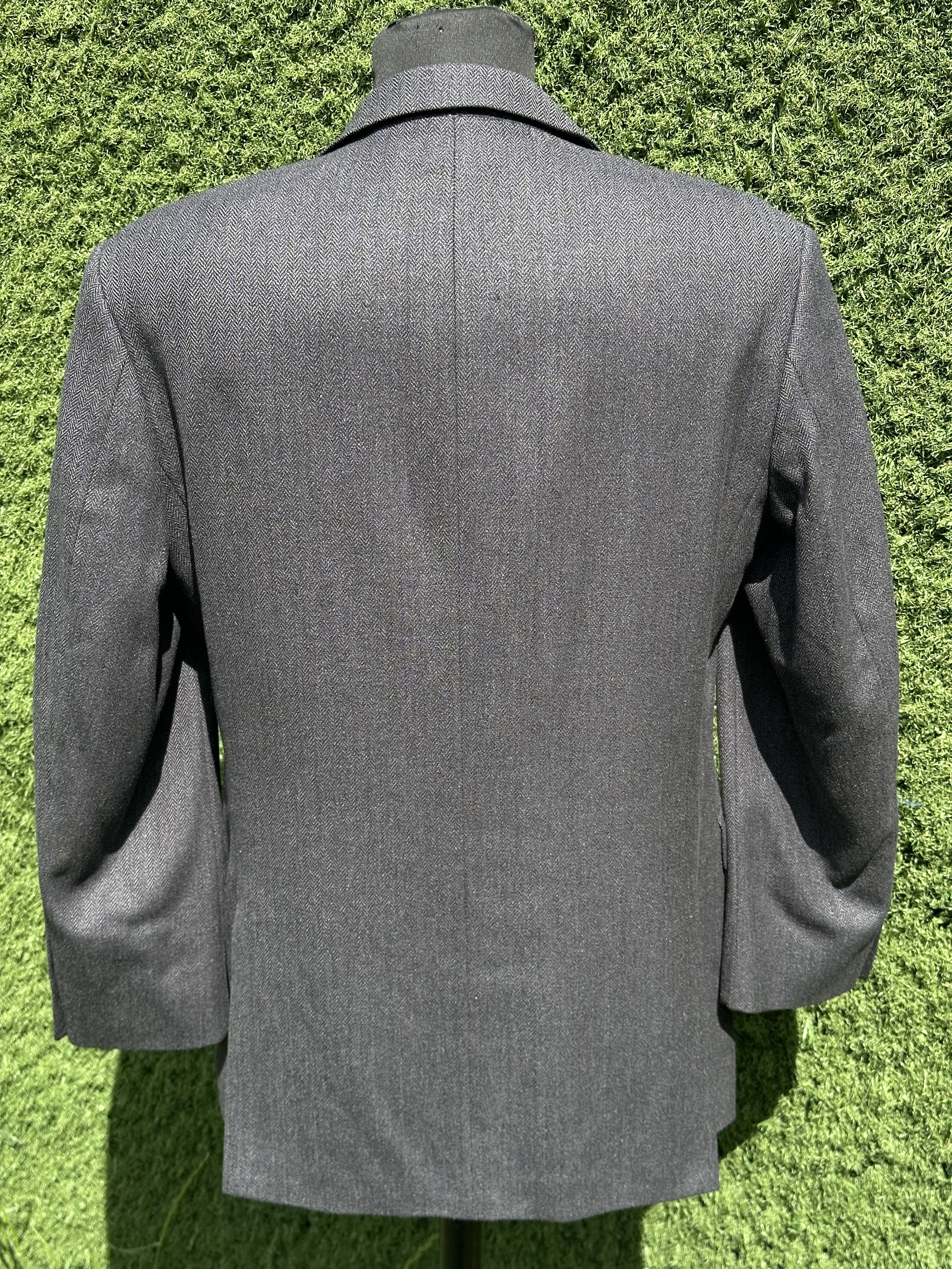 Balmain Balmain Paris Herringbone Wool Suit Blazer Double Vent IT 52 Size 52R - 4 Thumbnail