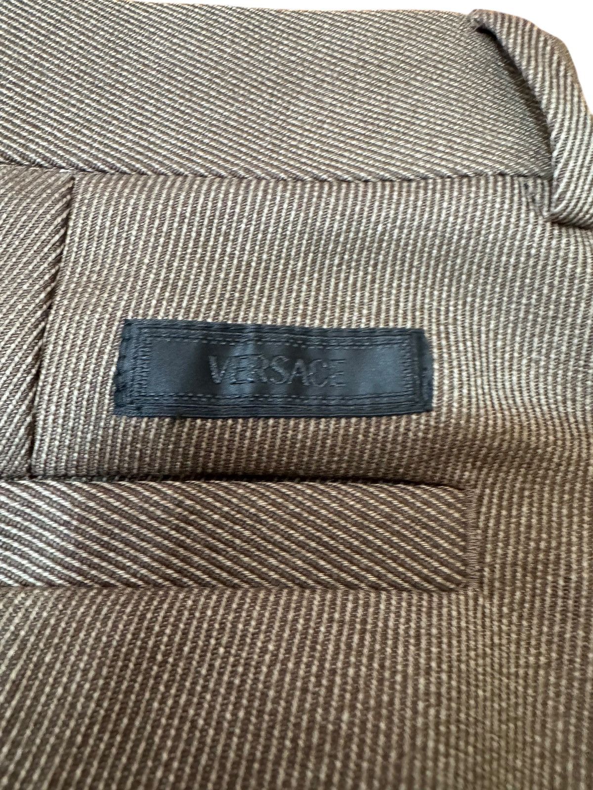 Versace Versace Brown Wool Pants Medusa Zipper Size US 32 / EU 48 - 9 Thumbnail