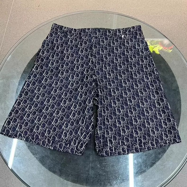 Dior Full-print mulberry silk shorts 2503-Nextarrow Size US 34 / EU 50 - 1 Thumbnail
