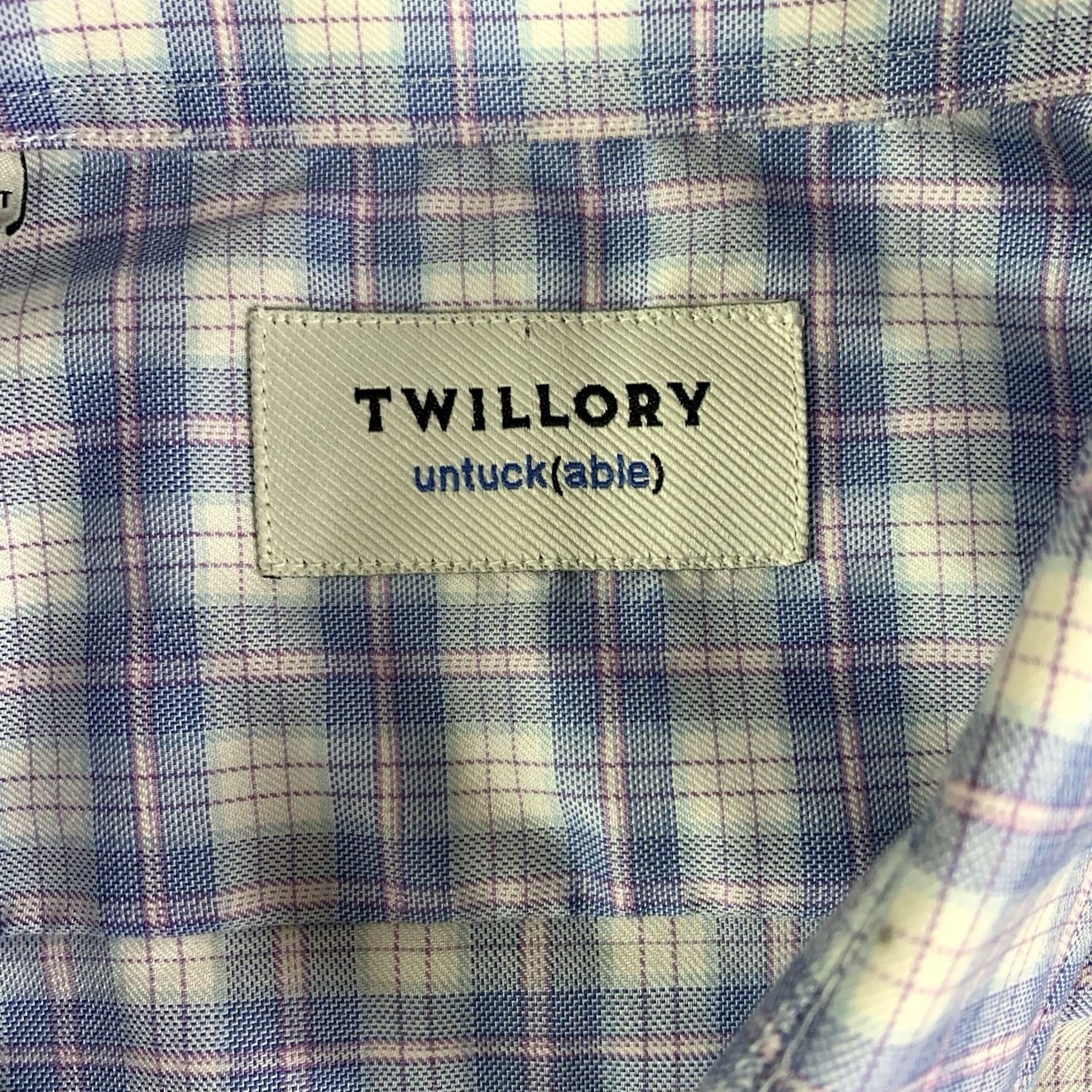Vintage Twillory Men's Shirt Large Blue Plaid Gingham Button Down Easter Size US L / EU 52-54 / 3 - 4 Thumbnail