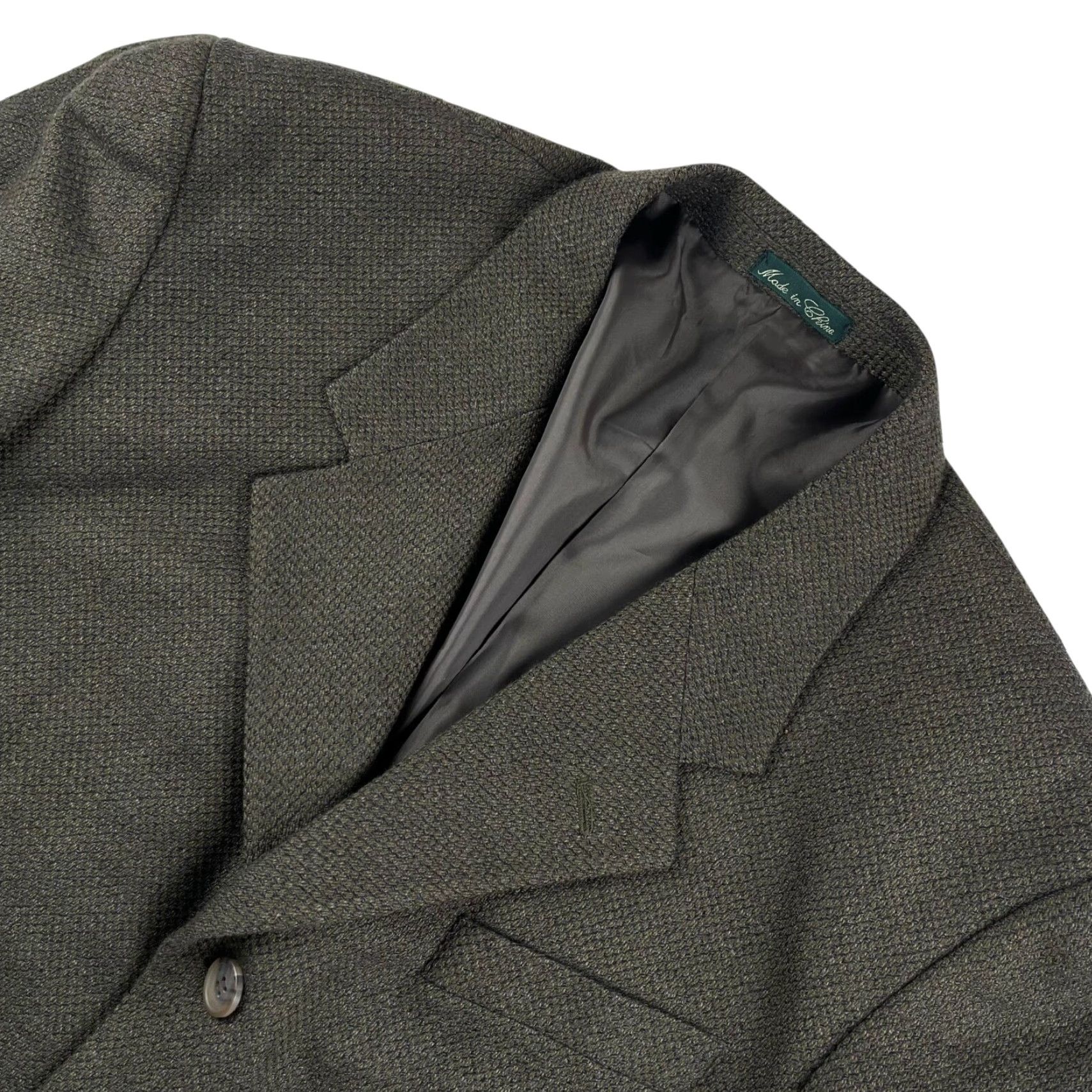 Vintage VTG Hill & Archer Men’s Wool Knit 3/2 Roll Blazer Jacket Brown 40S Size 40R - 2 Thumbnail