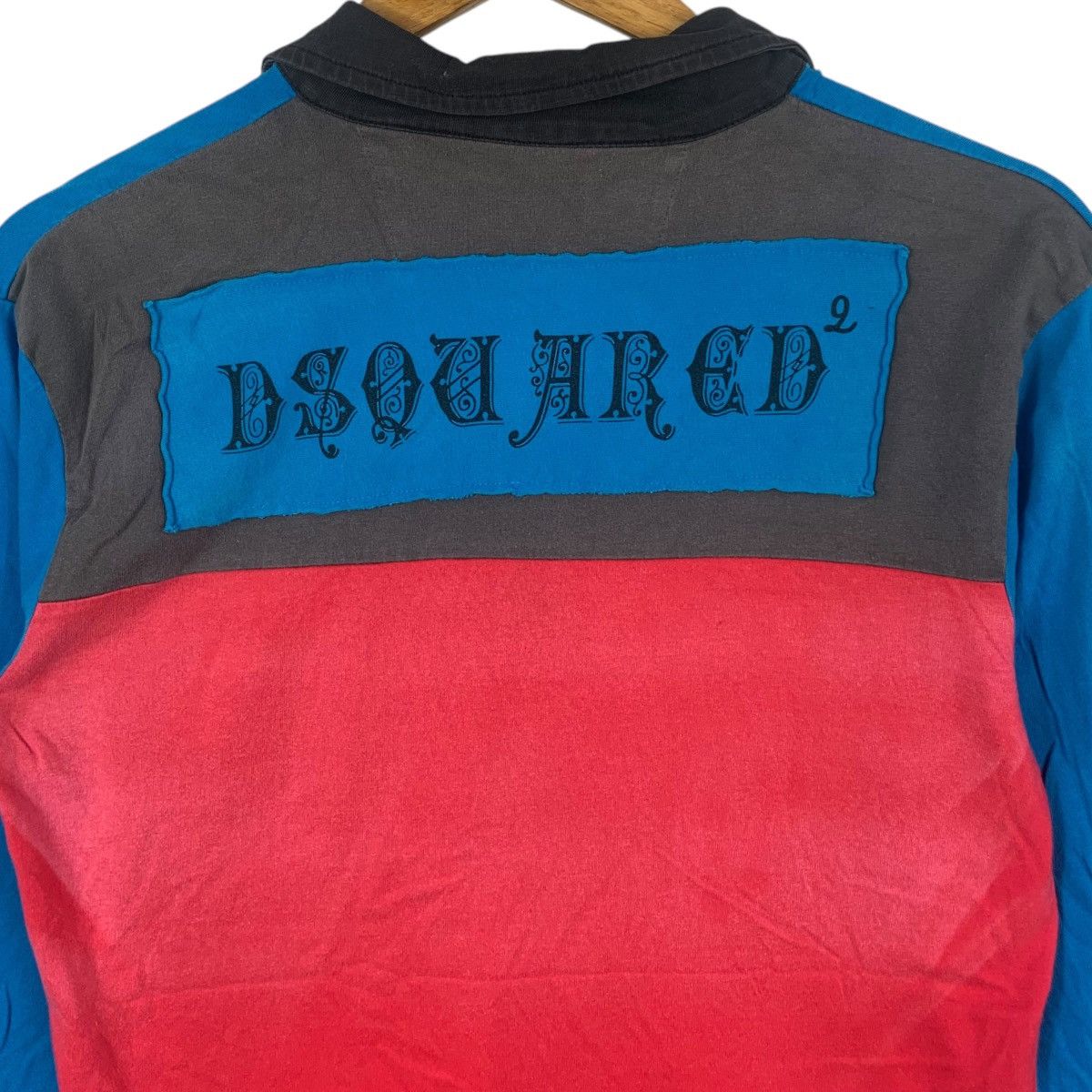 Dsquared2 Vintage DSQUARED2 ITALY 76 Motor Oil Racing Polo Tee Shirt Size US L / EU 52-54 / 3 - 7 Thumbnail