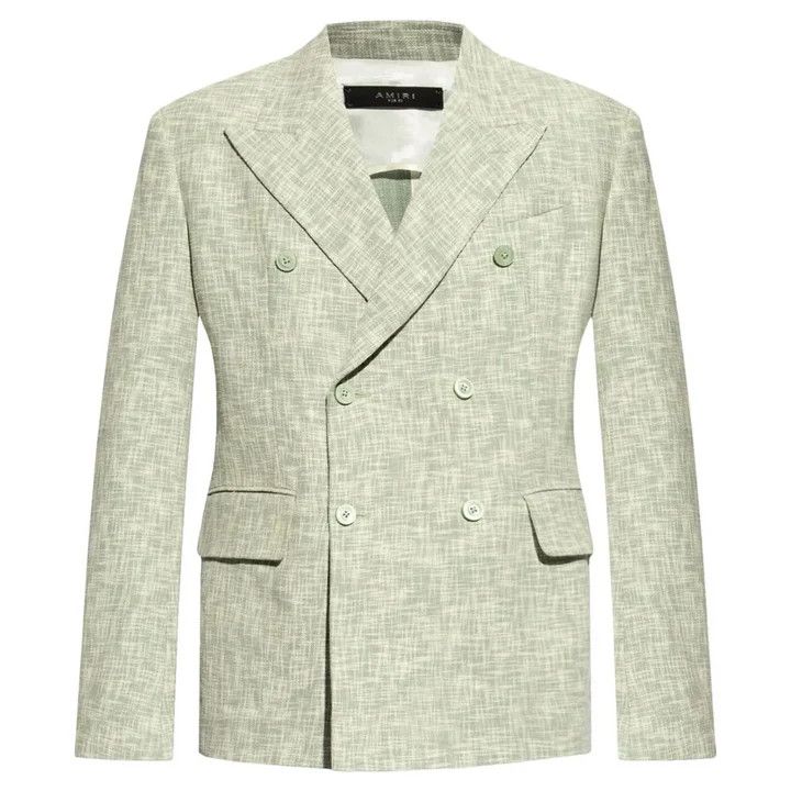 Amiri o1y0525 Blazer in Sage Green Size US M / EU 48-50 / 2 - 1 Thumbnail