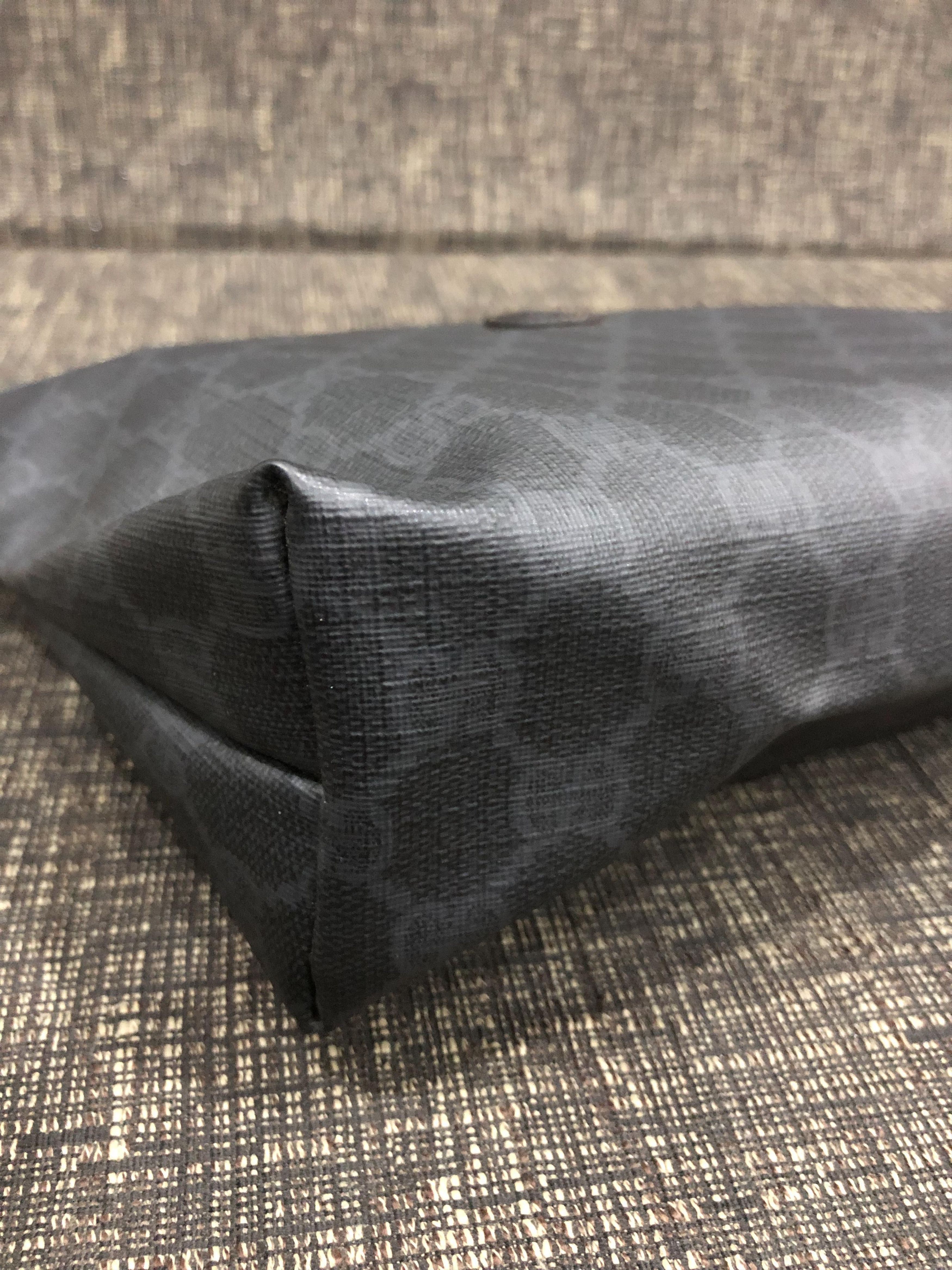 Gucci Gucci black GG coated canvas pouch Size ONE SIZE - 4 Thumbnail