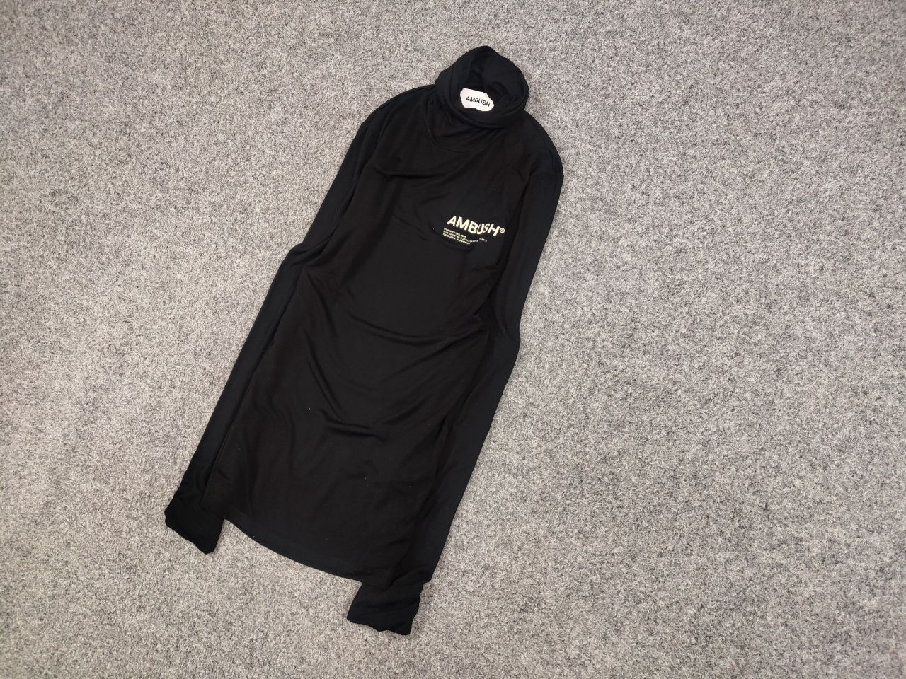 Ambush Design Ambush Japan jersey workshop turtleneck black long sleeve Size S / US 4 / IT 40 - 3 Thumbnail