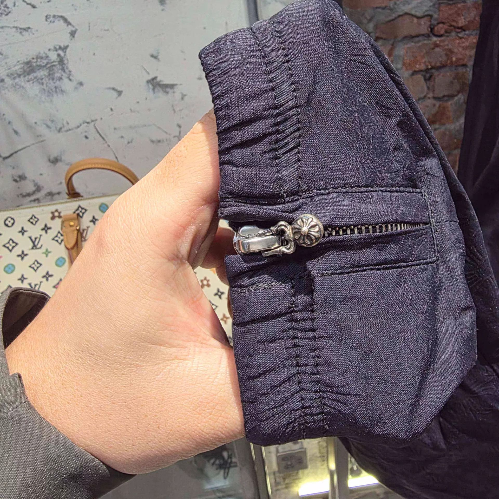 Chrome Hearts Chrome Hearts Black All-Over Print Zip-Cuff Track Pants M Size US 32 / EU 48 - 8 Thumbnail