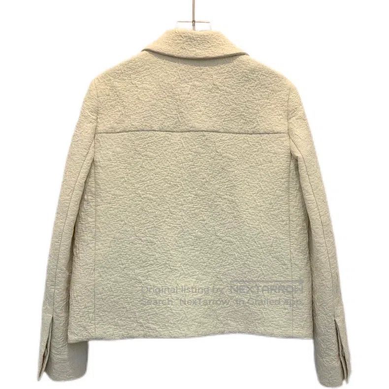 Gucci Gucci Beige cotton textured lapel long-sleeved jacket Size XS / US 0-2 / IT 36-38 - 2 Thumbnail
