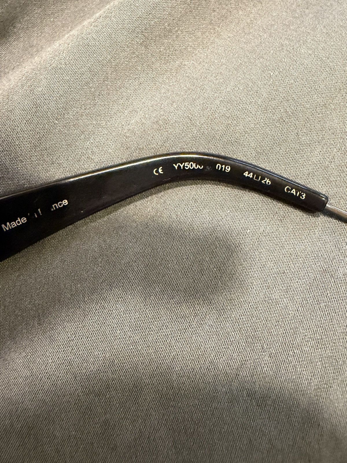 Yohji Yamamoto YOHJI YAMAMOTO BLACK & ACETATE ROUND SUNGLASSES Size ONE SIZE - 6 Thumbnail