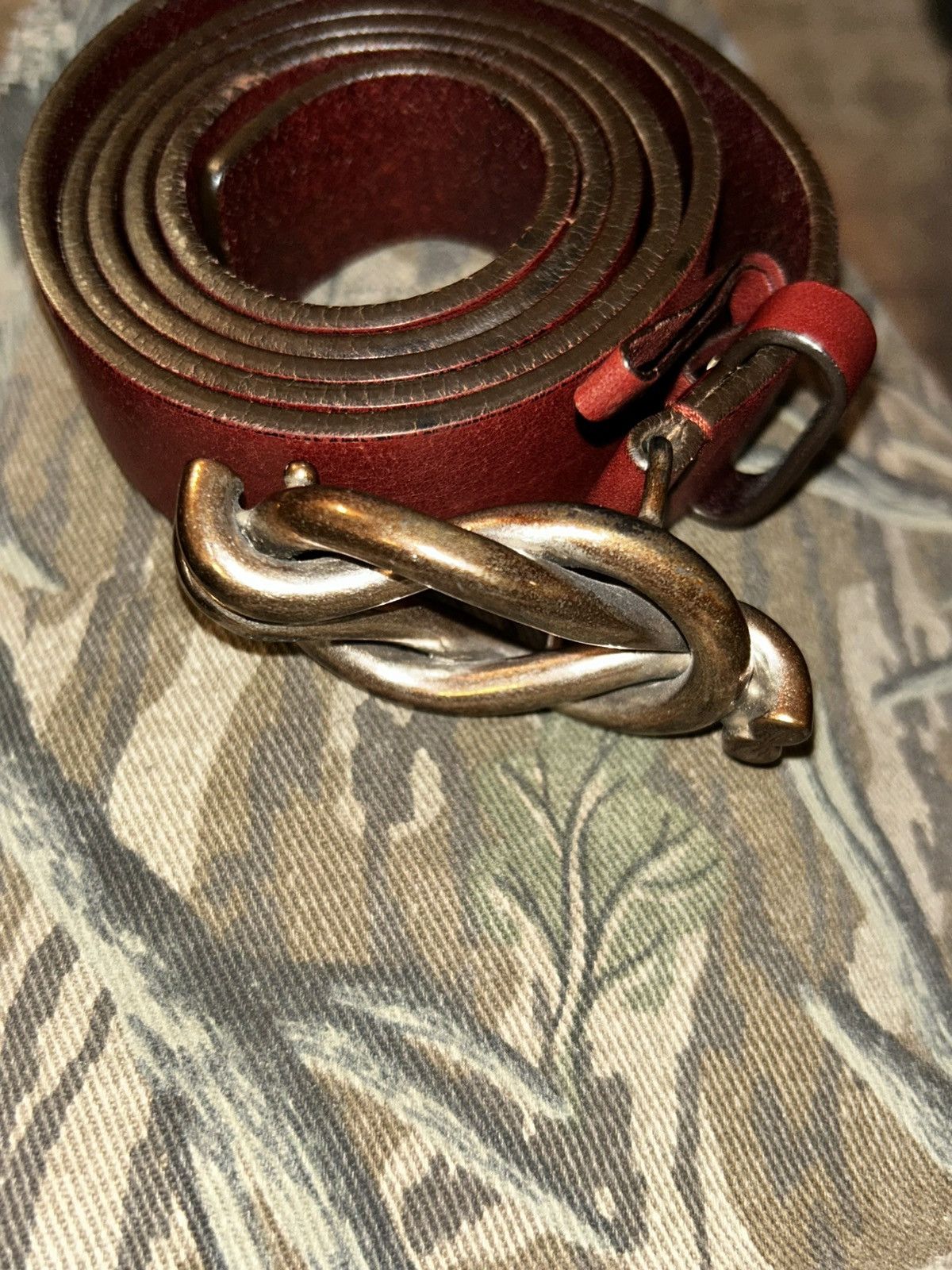 Gucci GUCCI vintage Calfskin Knotted-Buckle Belt Size 40 - 5 Thumbnail
