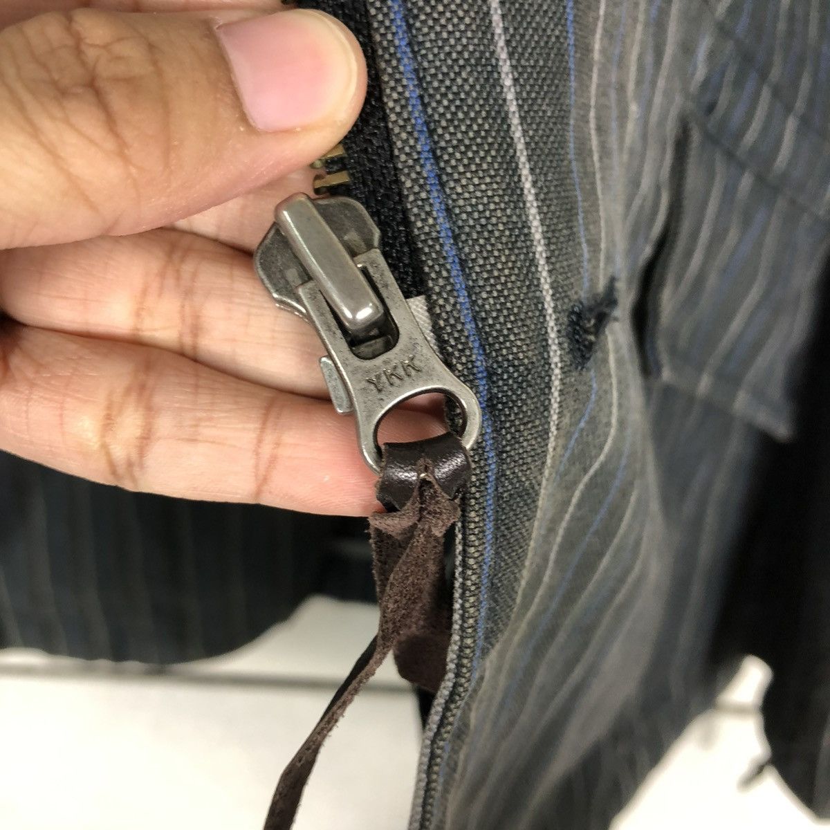 Japanese Brand Biker Jacket Multi Pocket Cargo Striped Custom Culture Japan Size US S / EU 44-46 / 1 - 16 Thumbnail