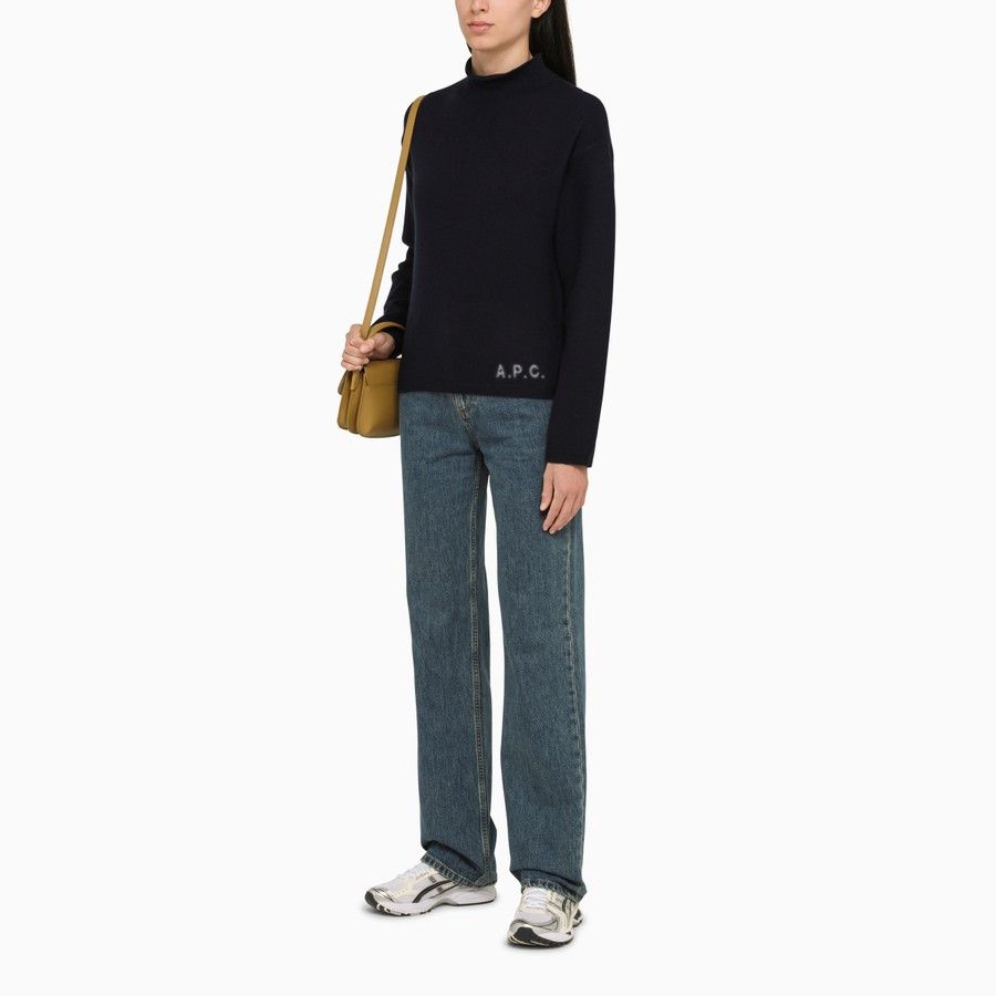 A.P.C. o1d2blof0724 Wool Turtleneck Sweaters in Navy Size M / US 6-8 / IT 42-44 - 2 Thumbnail