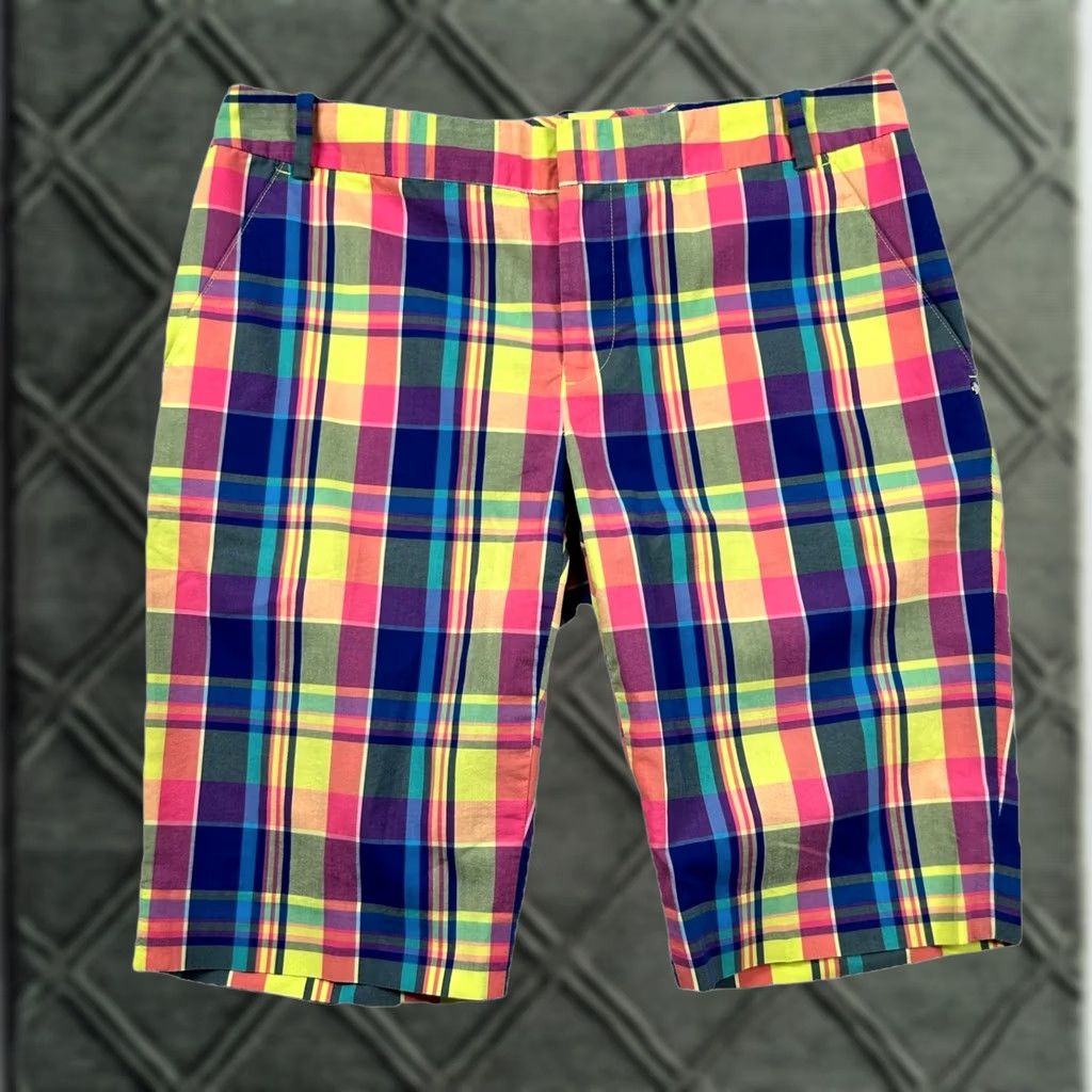 Ralph Lauren Polo Golf Ralph Lauren Shorts Womens 2 Plaid Performance 11" Inseam Knee Preppy Bermuda Women Size 26" / US 2 / IT 38 - 1 Thumbnail