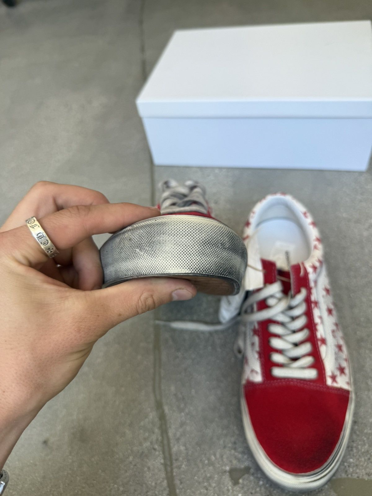 BIANCA CHANDON × Vans VANS BIANCO CHANDON DISTRESSED VANS Size US 12 / EU 45 - 8 Thumbnail