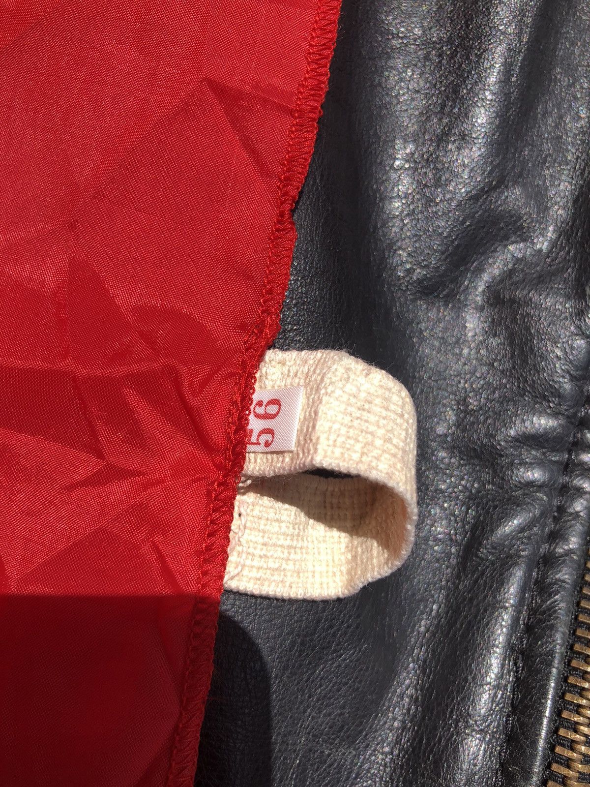 Leather 70~80s French Air Force type Leather Jacket Size US L / EU 52-54 / 3 - 25 Thumbnail