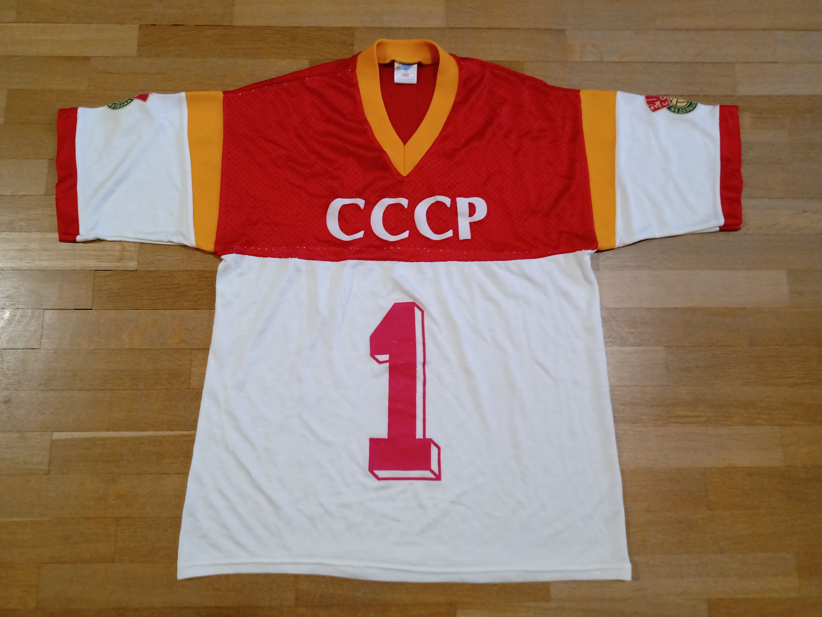 Vintage Vintage 1980s USSR Soviet Union Football Mesh Shirt O'Neills Size US L / EU 52-54 / 3 - 1 Thumbnail