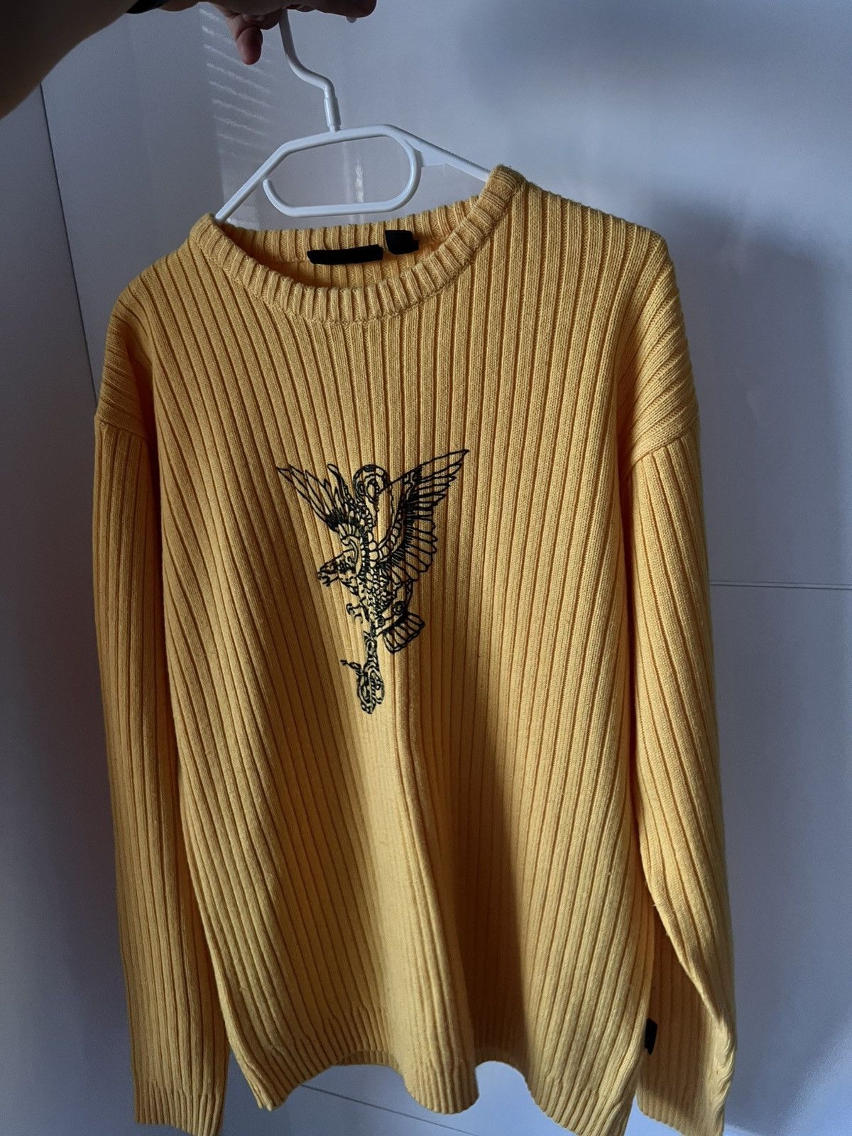 Japanese Brand Avant Garde Japanese Style Straight Cotton Drip Y2K Sweater Size US L / EU 52-54 / 3 - 6 Thumbnail