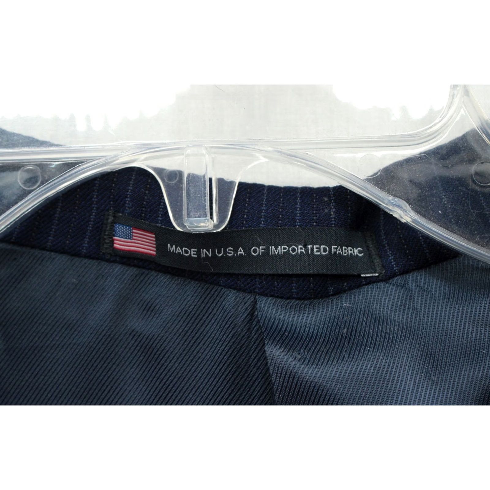 Hart Schaffner Marx Hart Schaffner Marx Blazer Jacket Single-Breasted 2-Button Navy Pin Stripe Wool 50R Men UTFVTG Vest? Size US M / EU 48-50 / 2 - 7 Thumbnail
