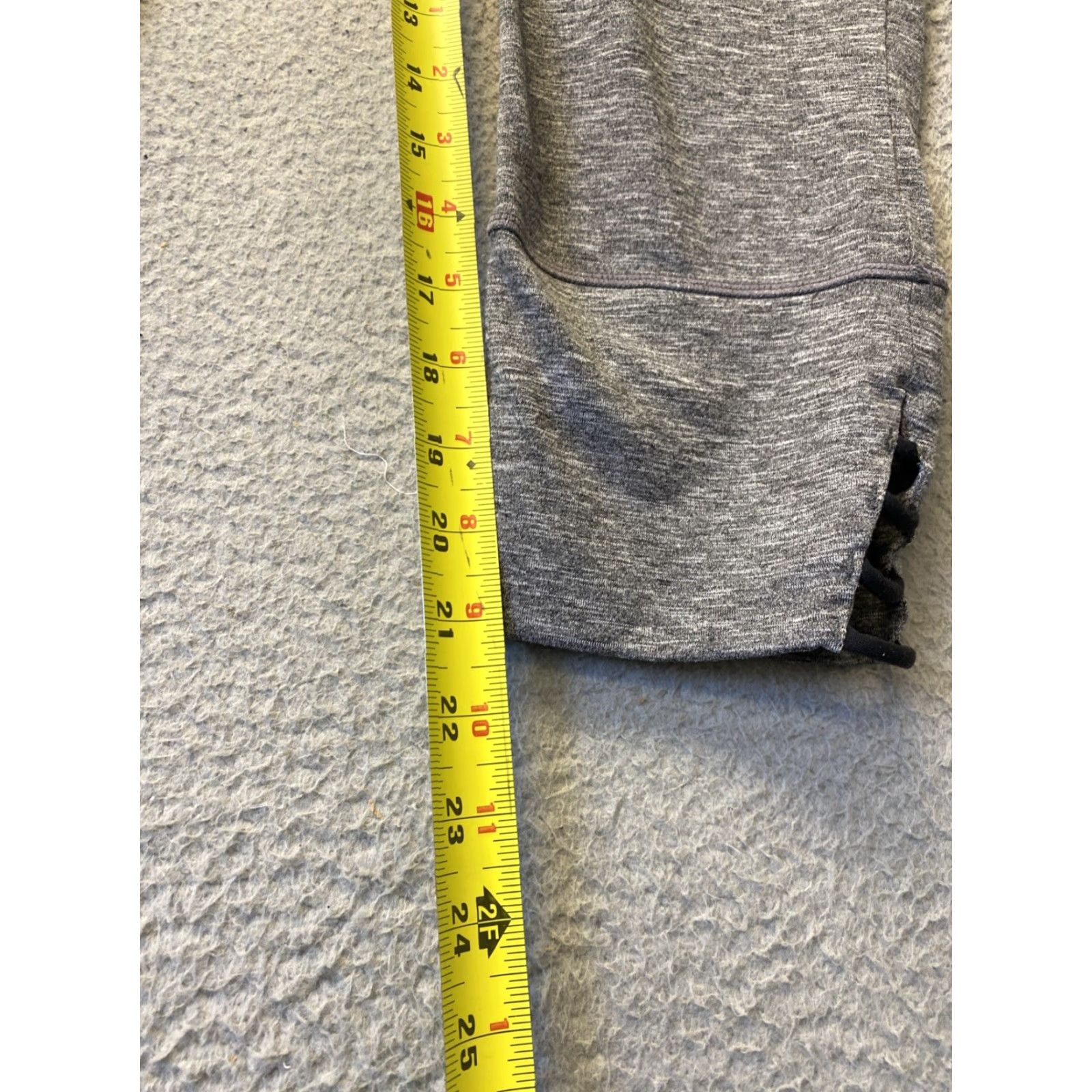 Prana VINTAGE prAna Capri Pants Women's L Gray Activewear Yoga Running Gym Training Size 36" / US 14 / IT 50 - 6 Thumbnail