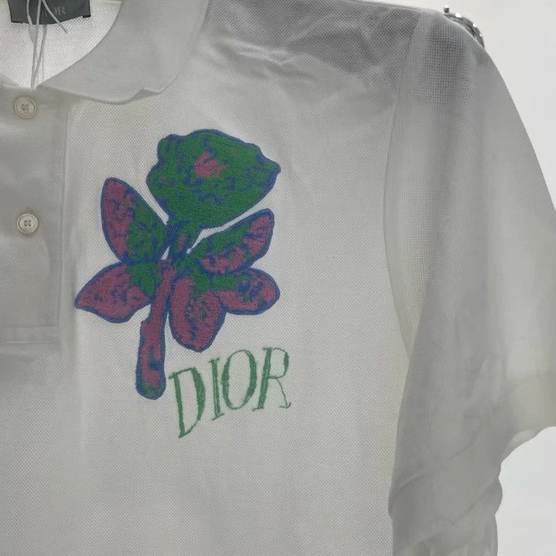 Dior Dior White Embroidered Logo Shirt Size L-2505 Size US L / EU 52-54 / 3 - 3 Thumbnail