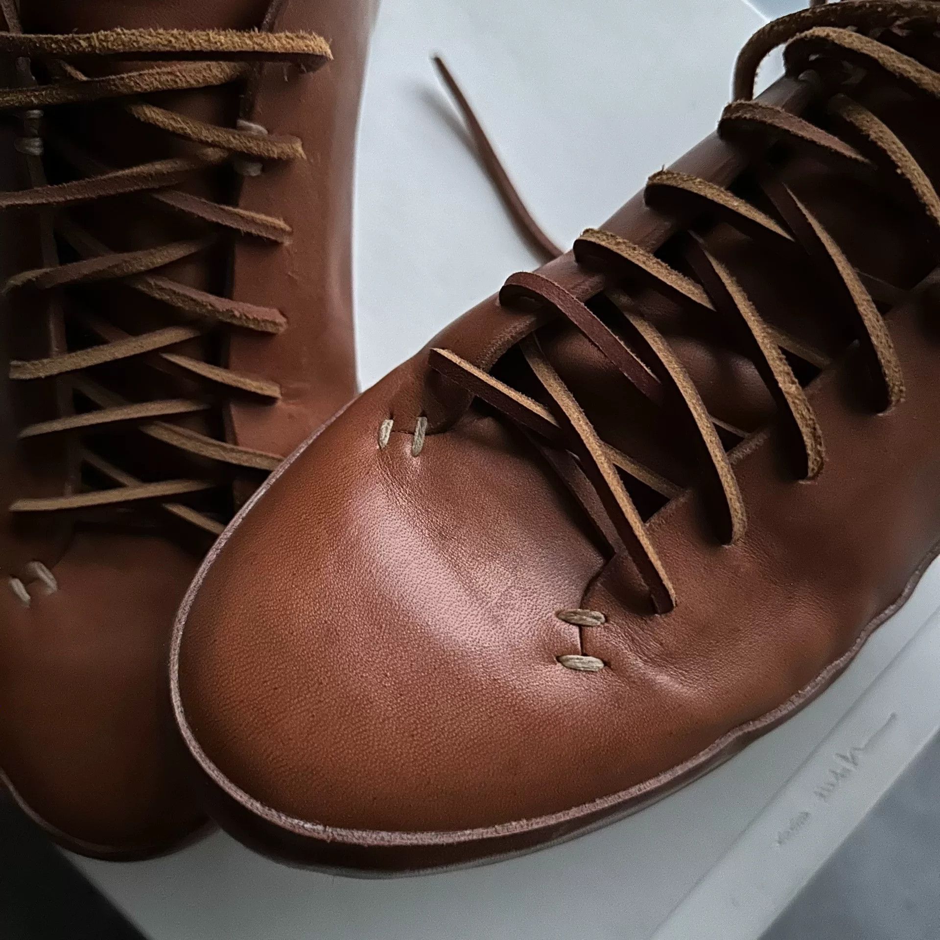 Feit FEIT Hand Sewn Low Horse Leather Shoes Size US 11 / EU 44 - 1 Thumbnail