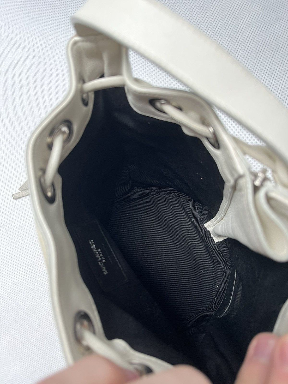 Saint Laurent Paris Saint Laurent Paris mini rider white zipper shoulder bag Size ONE SIZE - 19 Thumbnail
