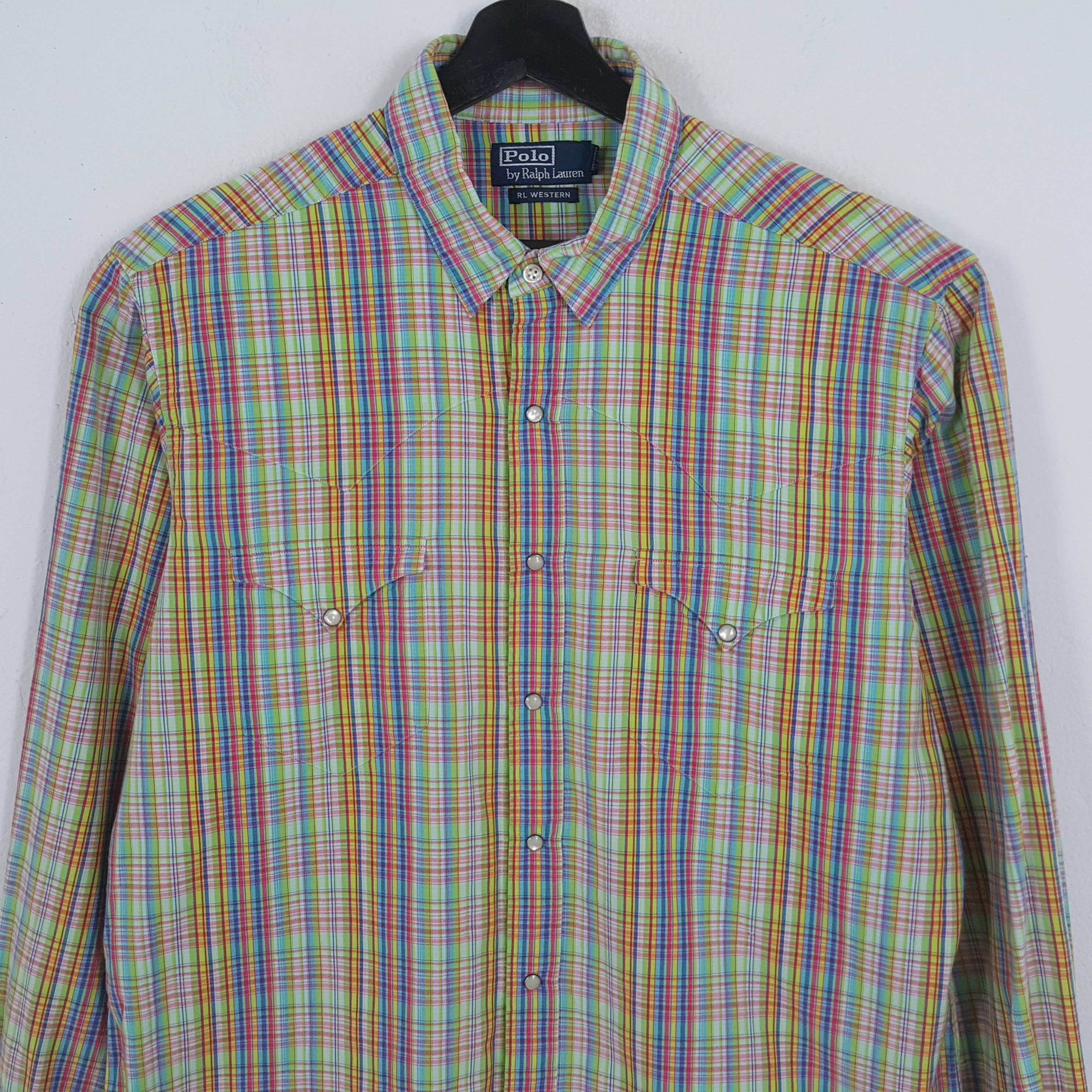 Polo Ralph Lauren × Vintage POLO by RALPH LAUREN Fashion Brand Casual Style Shirt Size US L / EU 52-54 / 3 - 2 Thumbnail