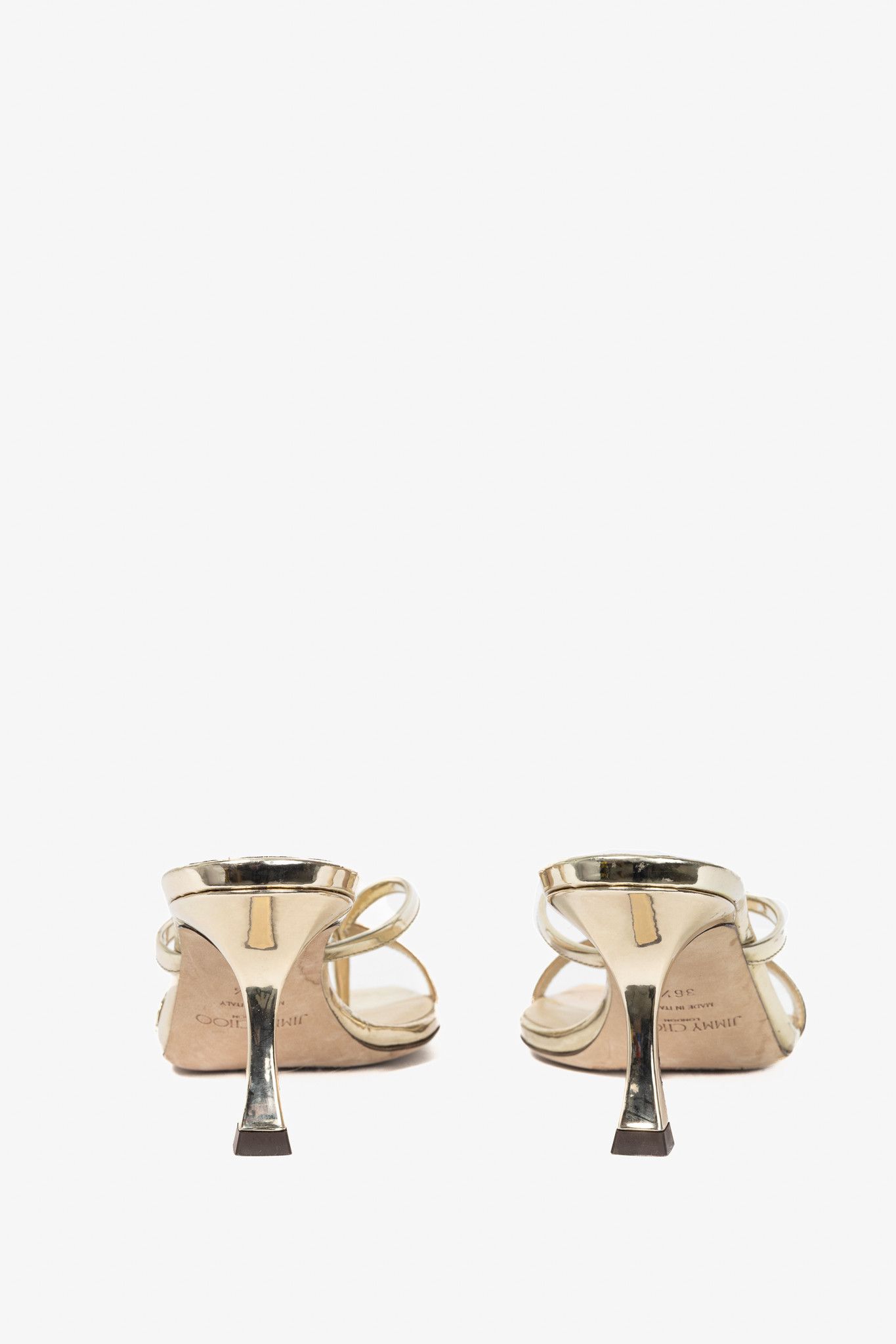 Jimmy Choo Jimmy Choo Maelie 70 Patent Leather Square-Toe Thong Sandals Size US 6 / IT 36 - 3 Thumbnail
