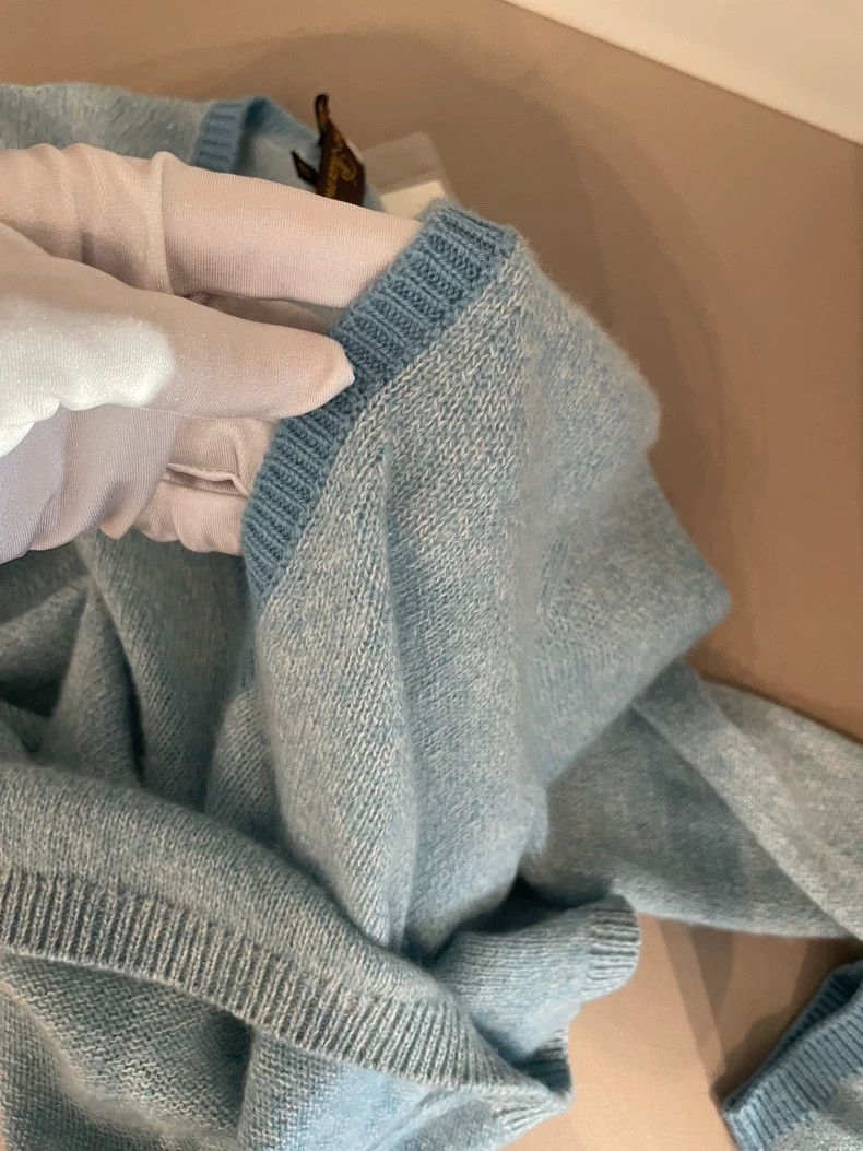 Loro Piana LORO PIANA Blue cashmere sweater Size M / US 6-8 / IT 42-44 - 9 Thumbnail