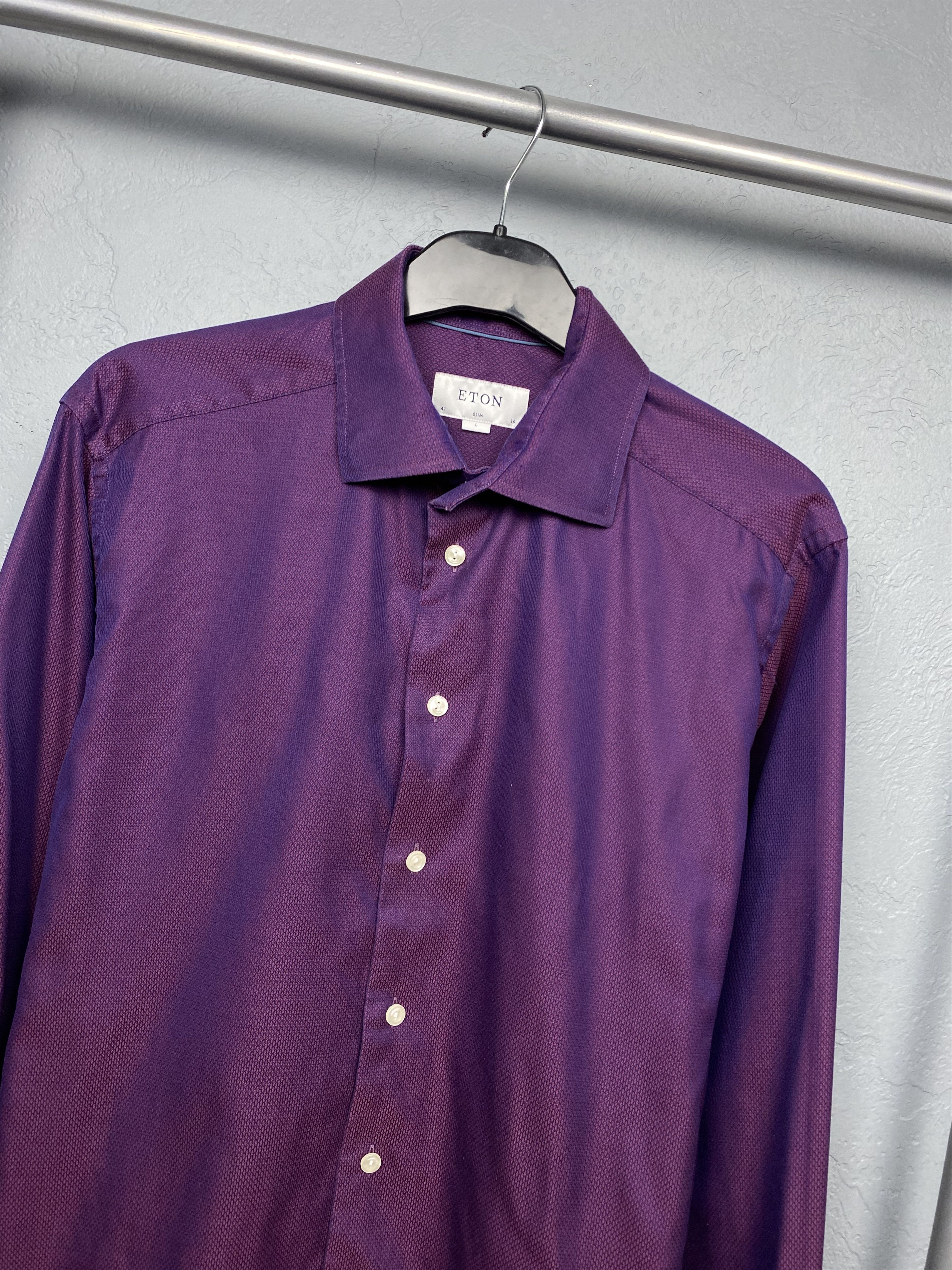 Eton Eton Vintage Mens Long Sleeve Shirt Size US L / EU 52-54 / 3 - 2 Thumbnail
