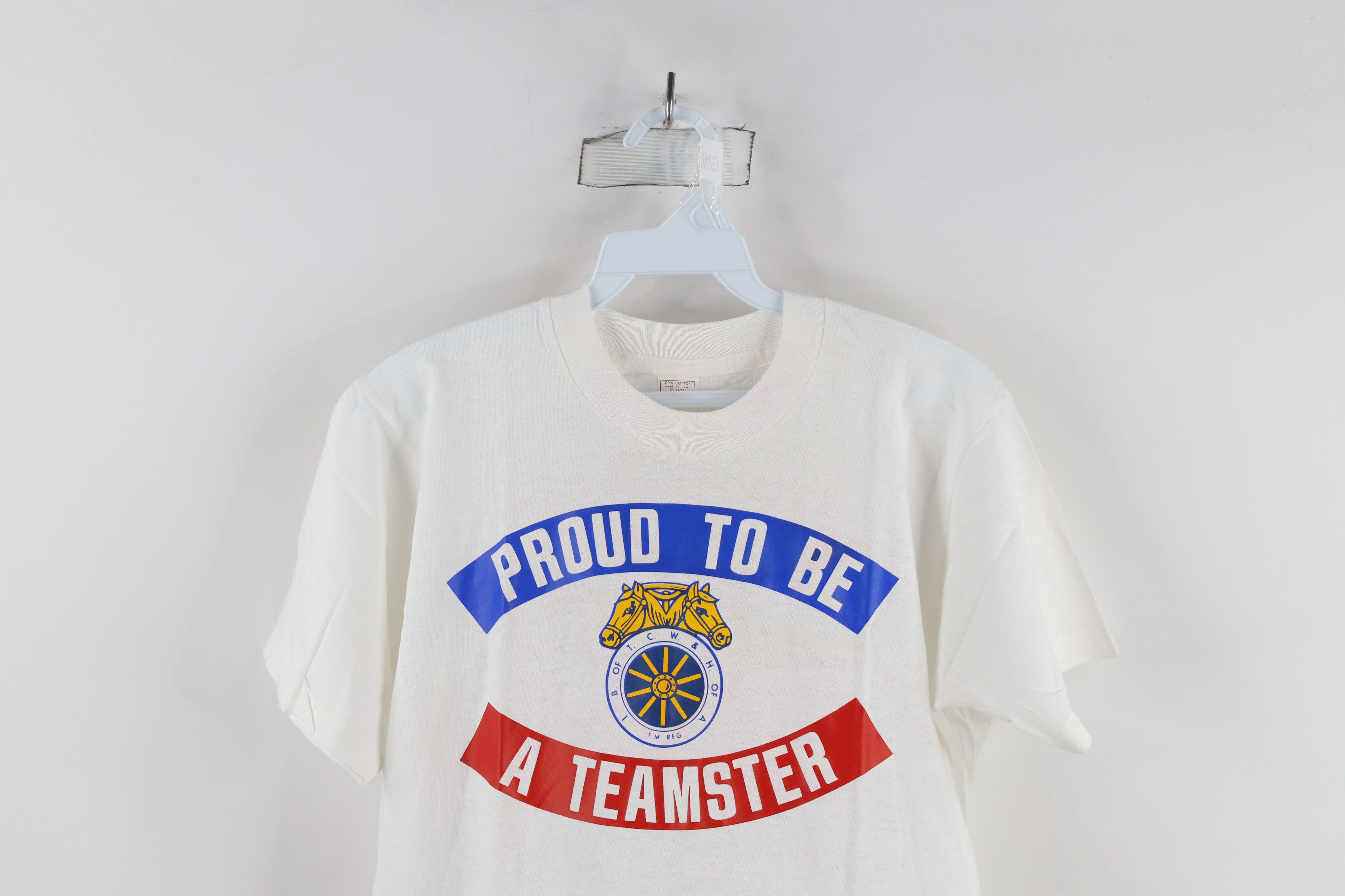 Vintage Deadstock Vintage 80s Union 1980 OPRA T-Shirt White USA Size US L / EU 52-54 / 3 - 2 Thumbnail