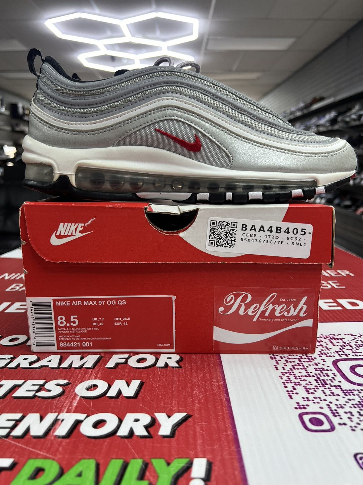 Nike Nike Air Max 97 Silver Bullet 2018 Size 8.5 Size US 8.5 / EU 41-42 - 1 Thumbnail